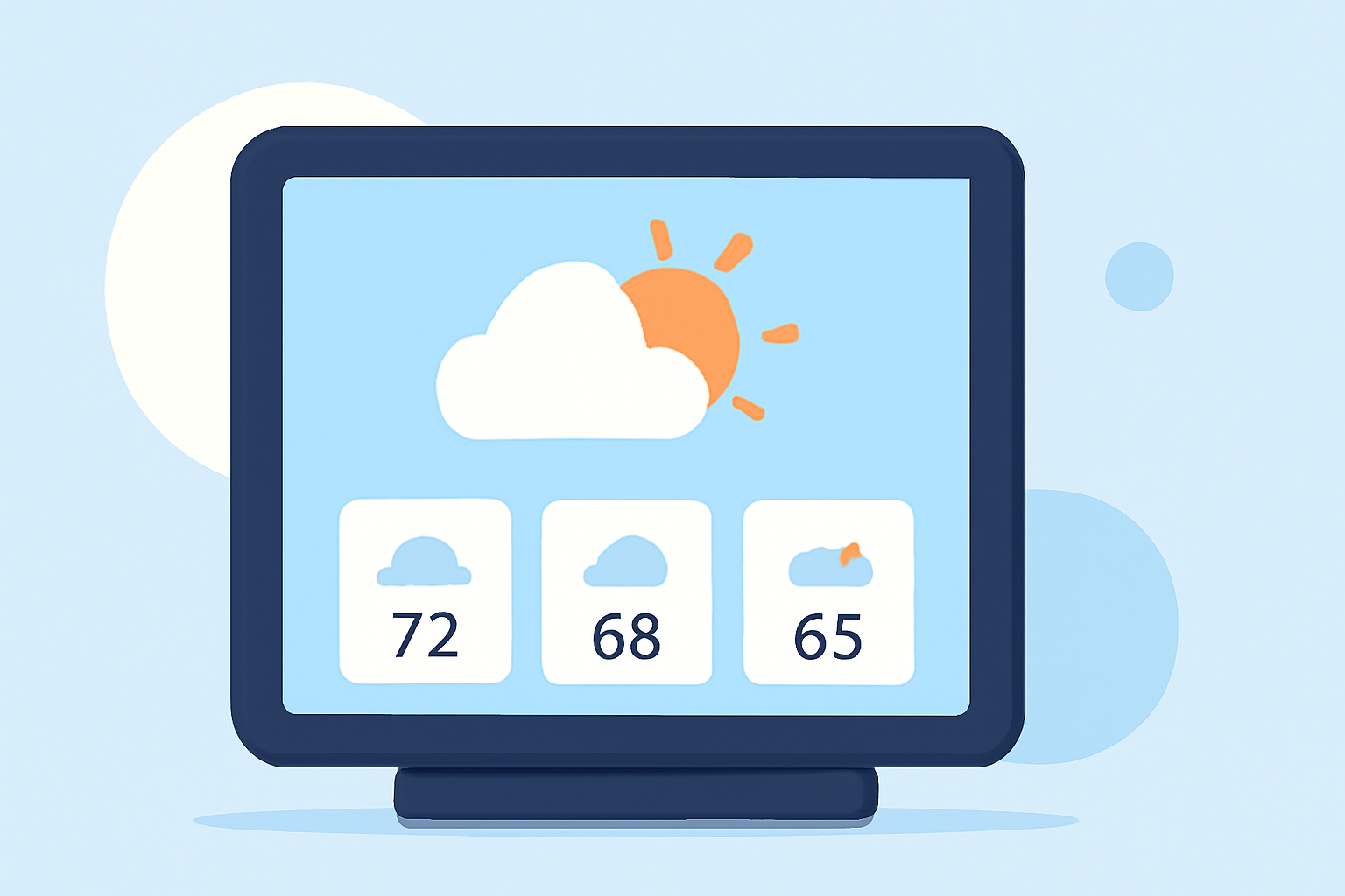 Weather Forecasts for Outdoor Concerts on Smart Displays