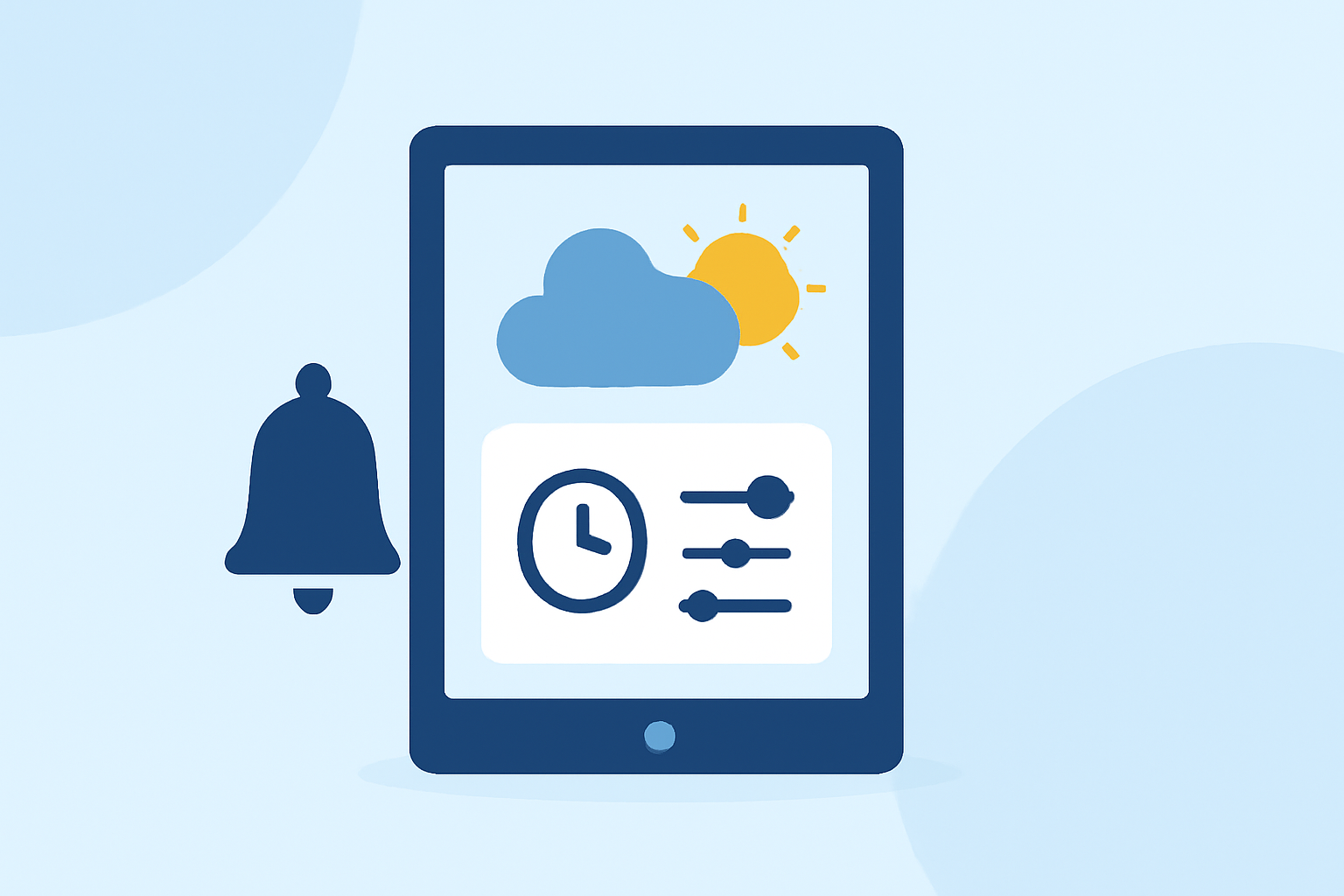 Quick Weather Notification Scheduling on iPad