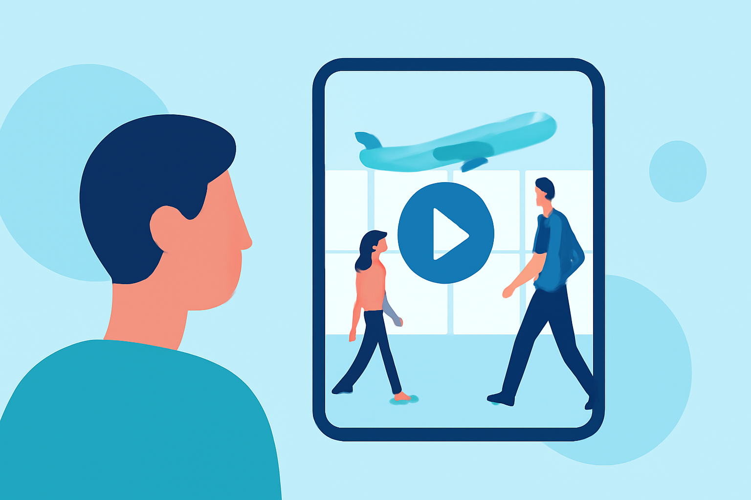 Enhancing Family Travel with Airport People-Watching Clips