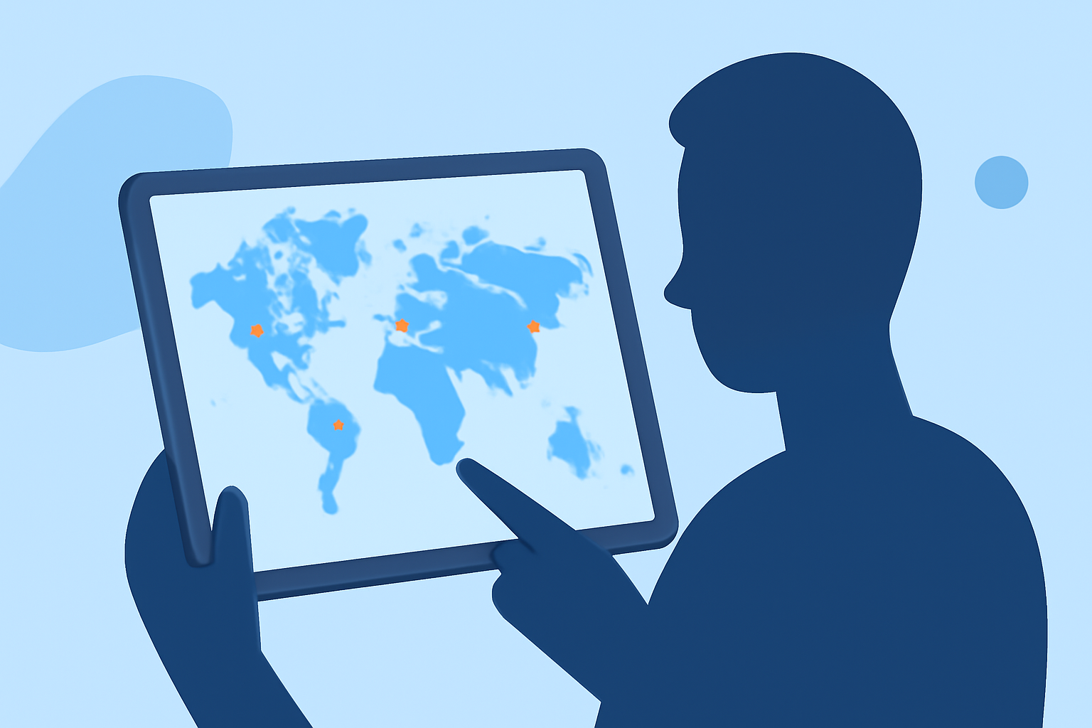 Creating World Map Travel Overlay Edits on iPad
