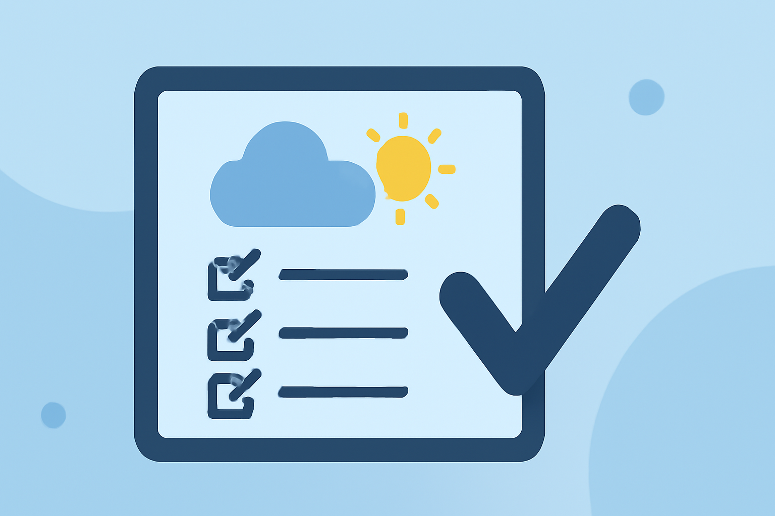 The Ultimate Daily Weather Forecast Checklist