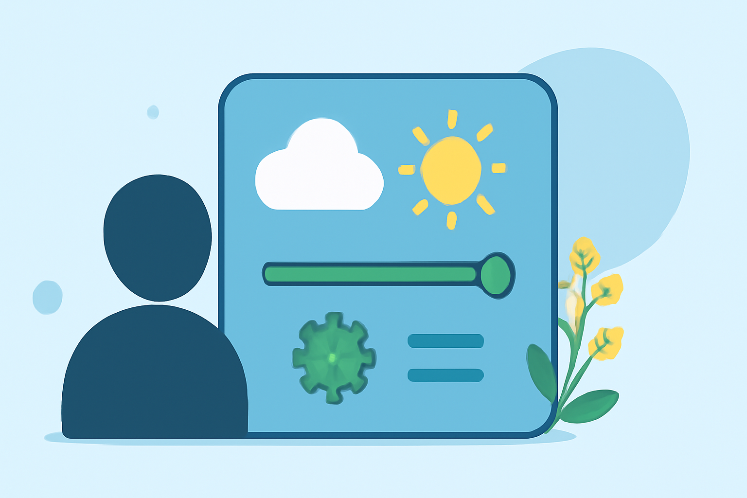 Weather Widget Customization During Pollen Season