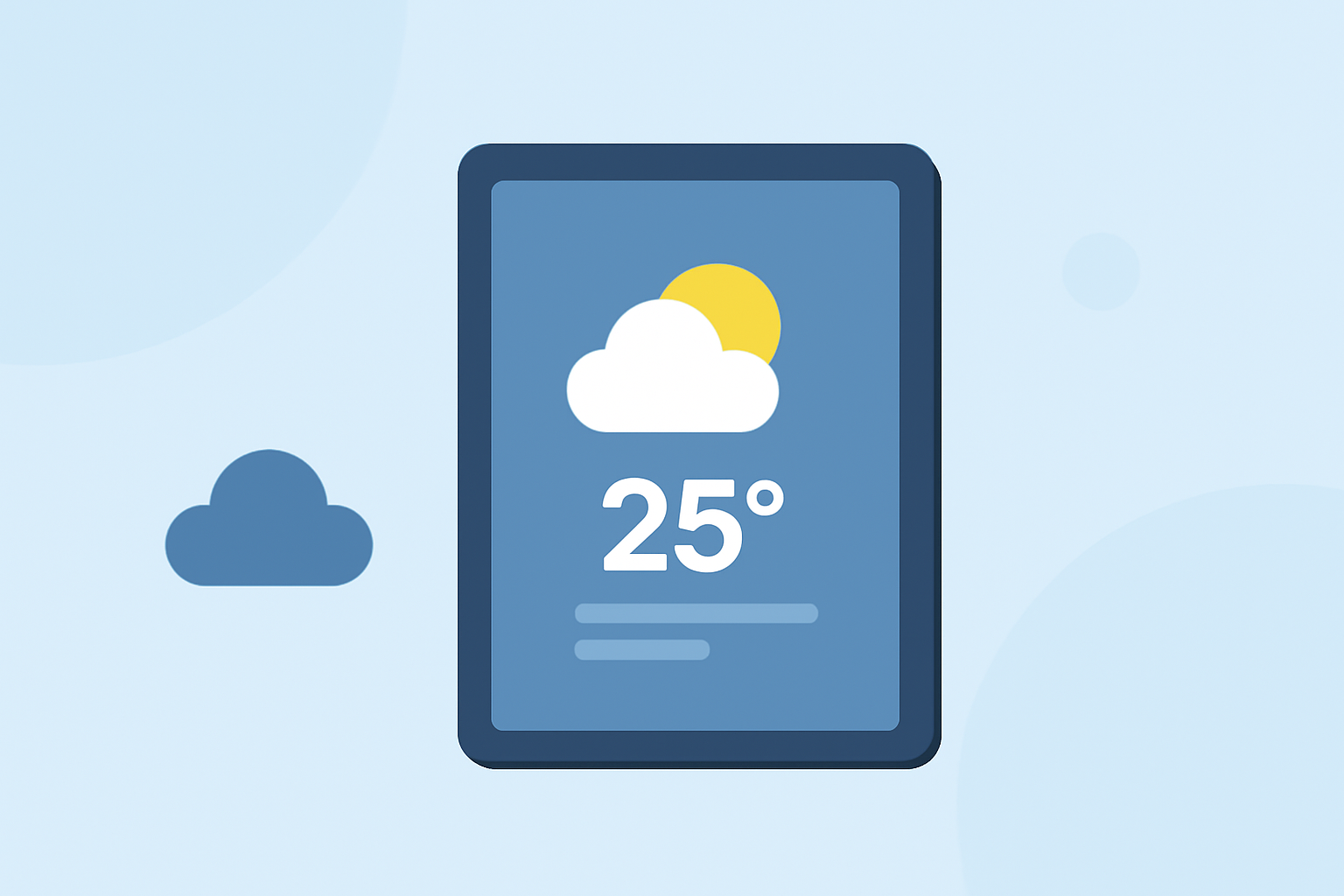An Introduction to Weather Widgets on a Tablet