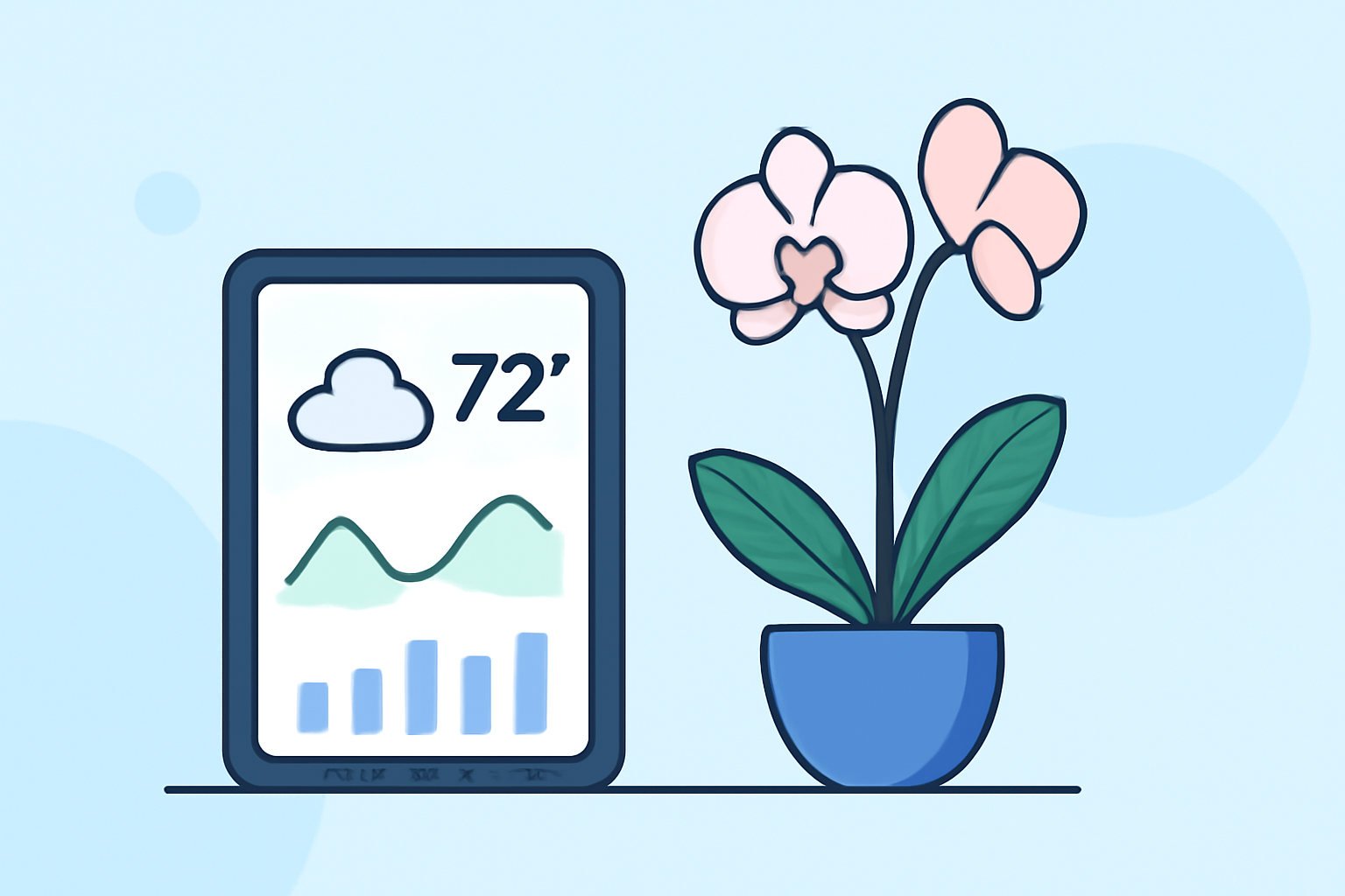 Optimizing Orchid Growth with Clime's Tablet-Based Weather Monitoring