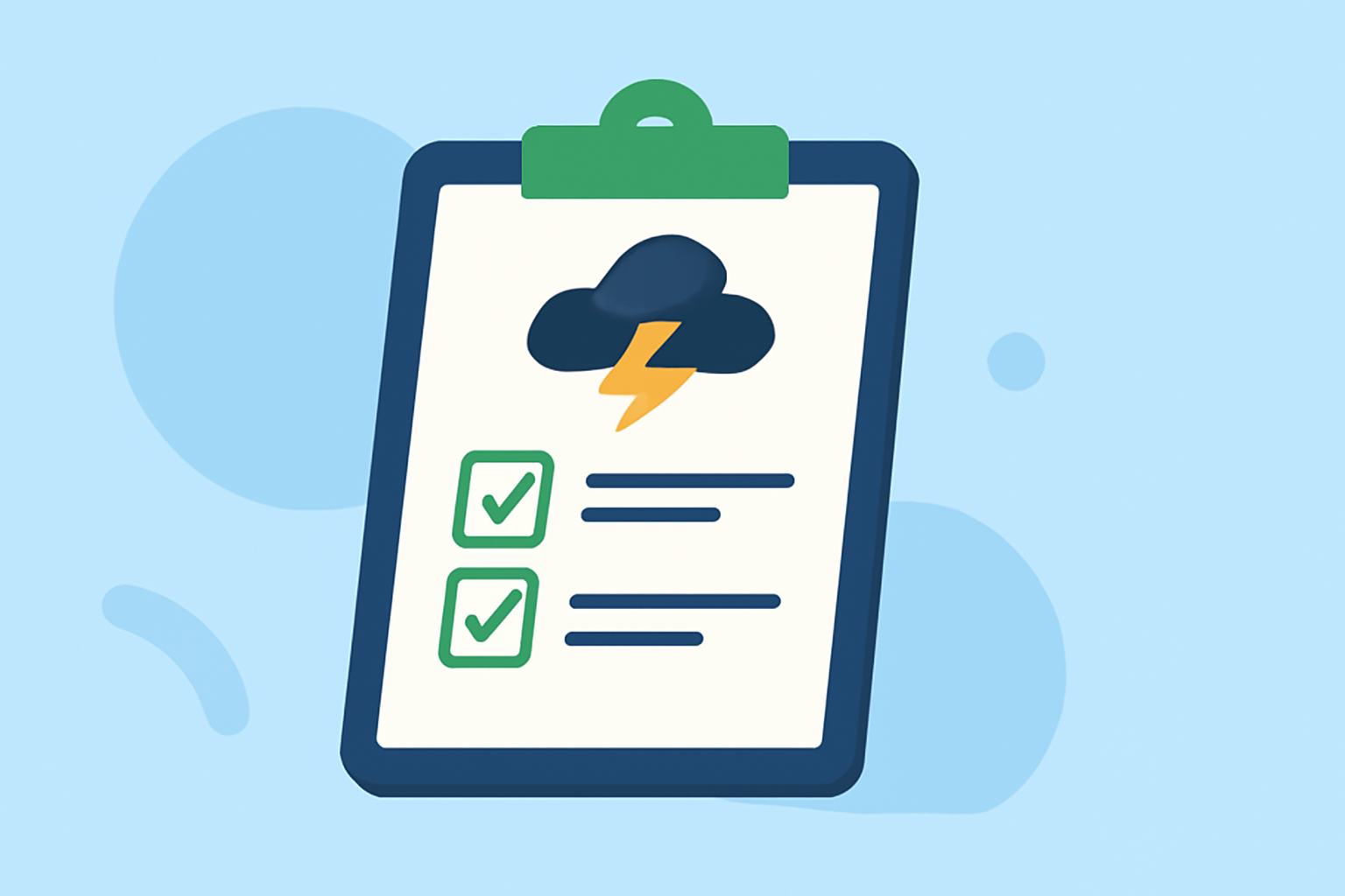 Storm Intensity Tracking Checklist During Pollen Season