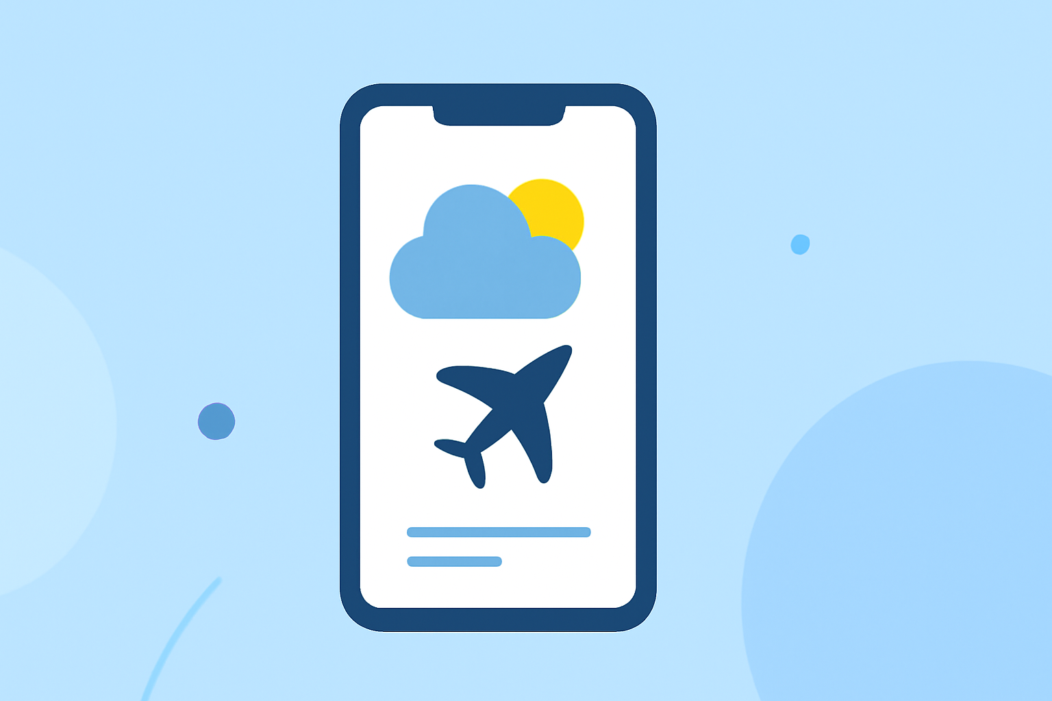 Using Real-Time Weather for Flights on Your Phone
