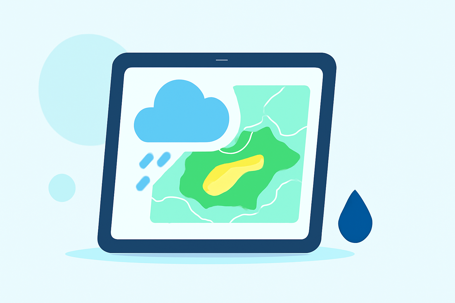 Understanding Precipitation Maps on Your Tablet
