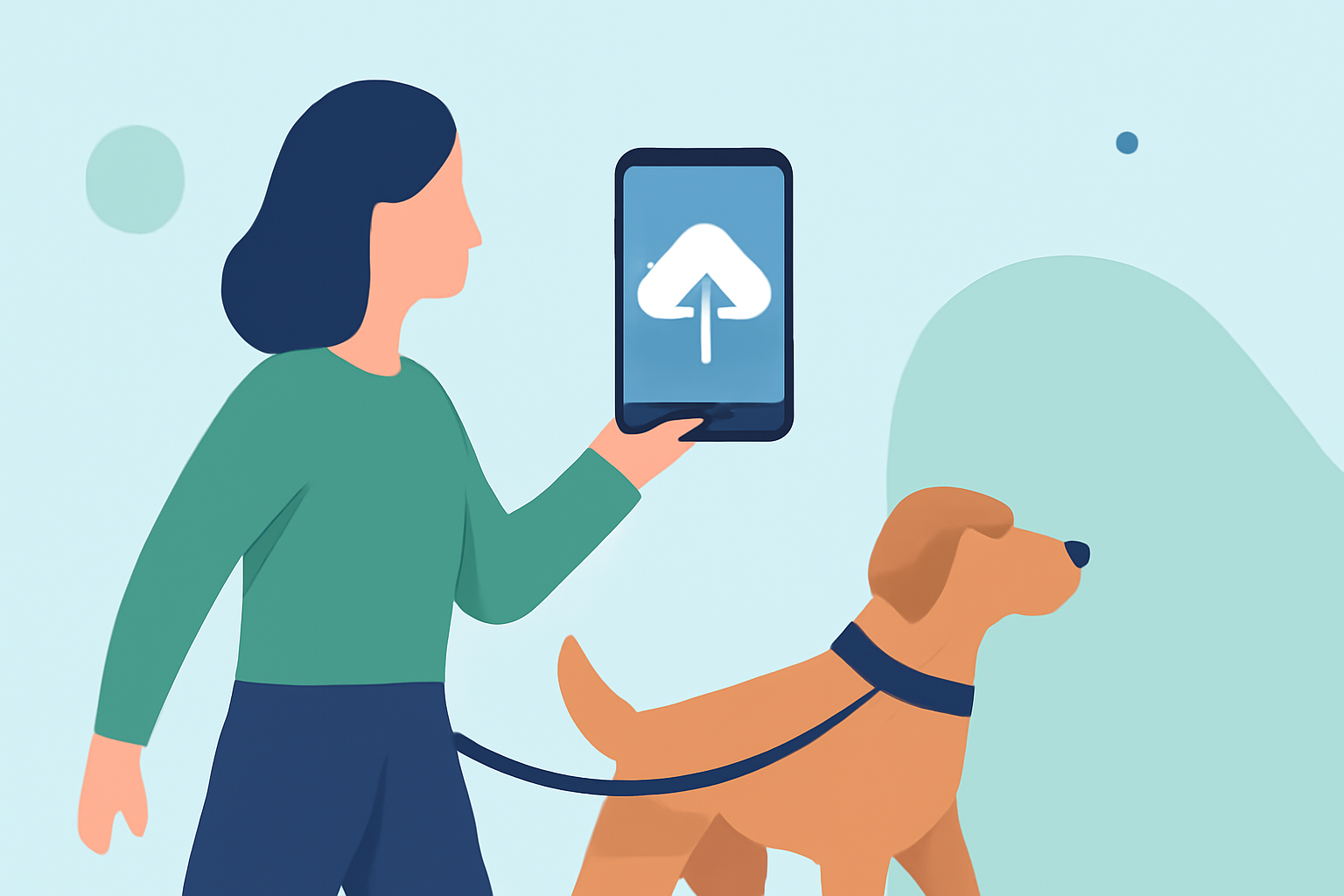 Enhancing Pet Walks with Clime's Smart Display Features