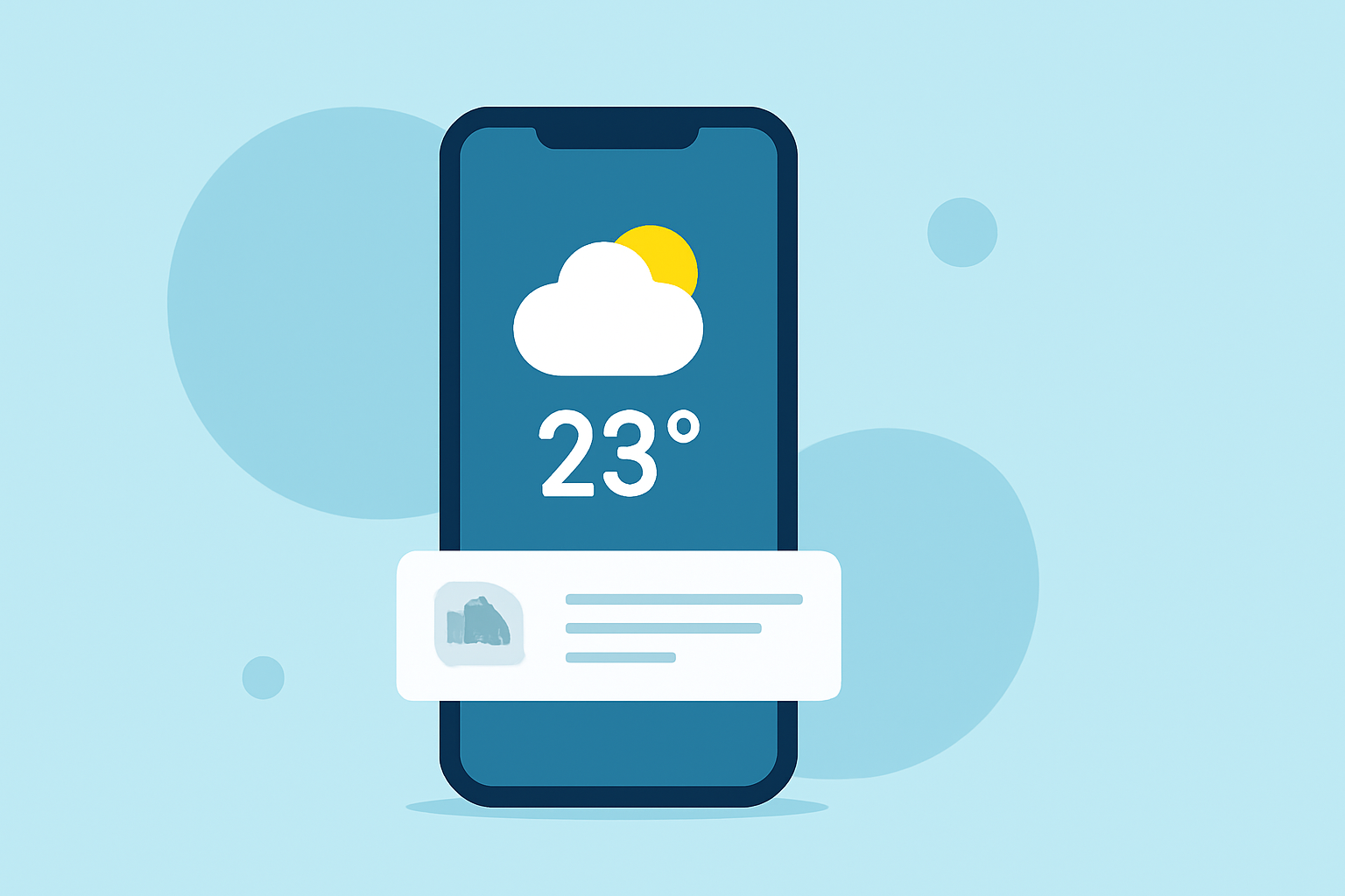 Weather Lock-Screen Notifications Cheat Sheet