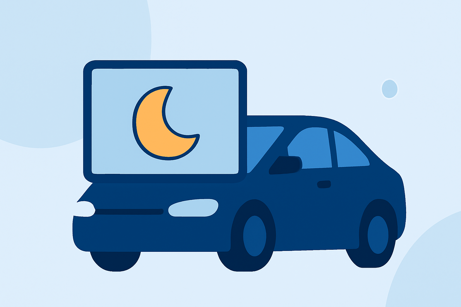 Quick Moonrise and Moonset Times in the Car