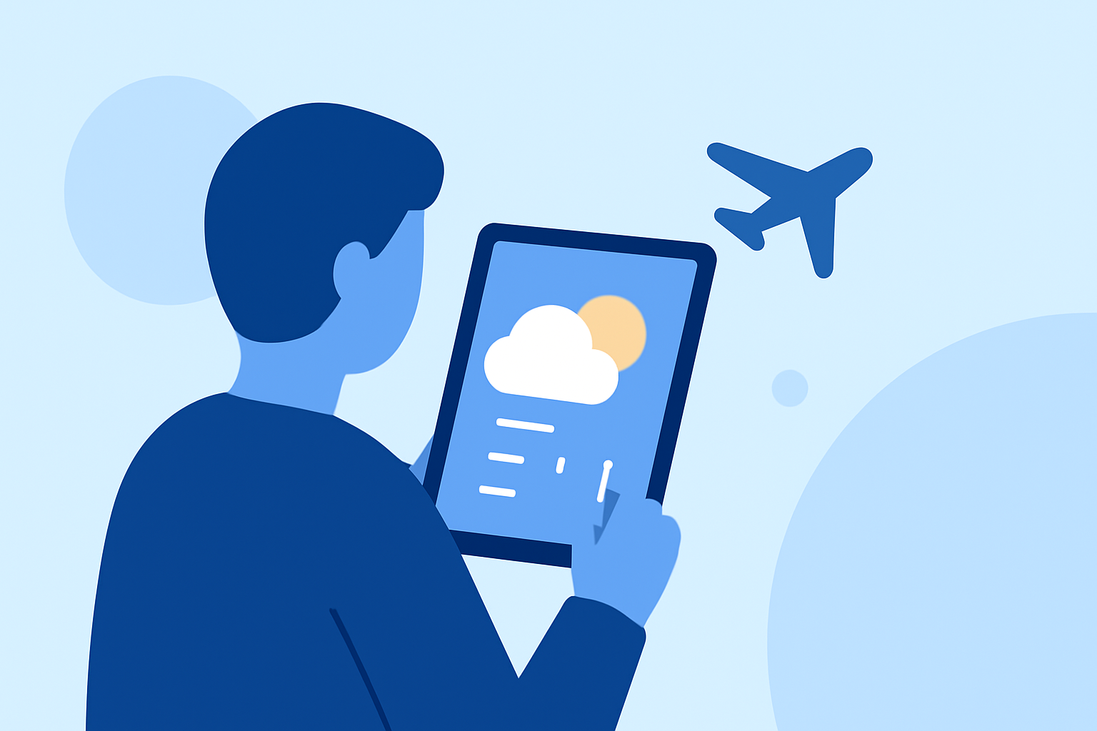 Checking Weather Before a Delayed Flight on iPad: A Beginner's Guide