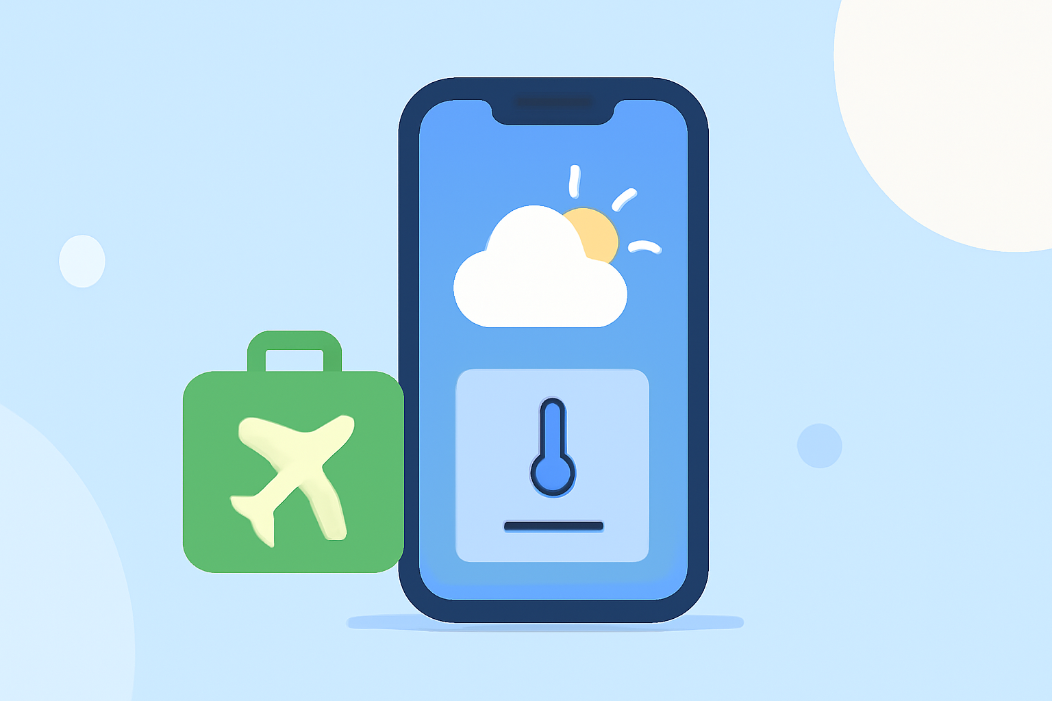 Spring Travel Weather Planning on iPhone