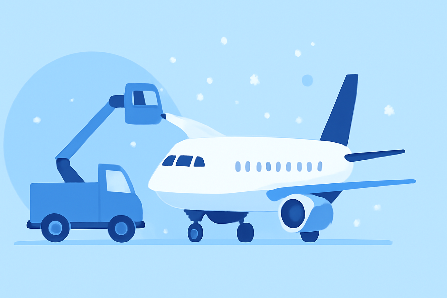 An Introduction to Aircraft De-Icing in Winter at a Glance