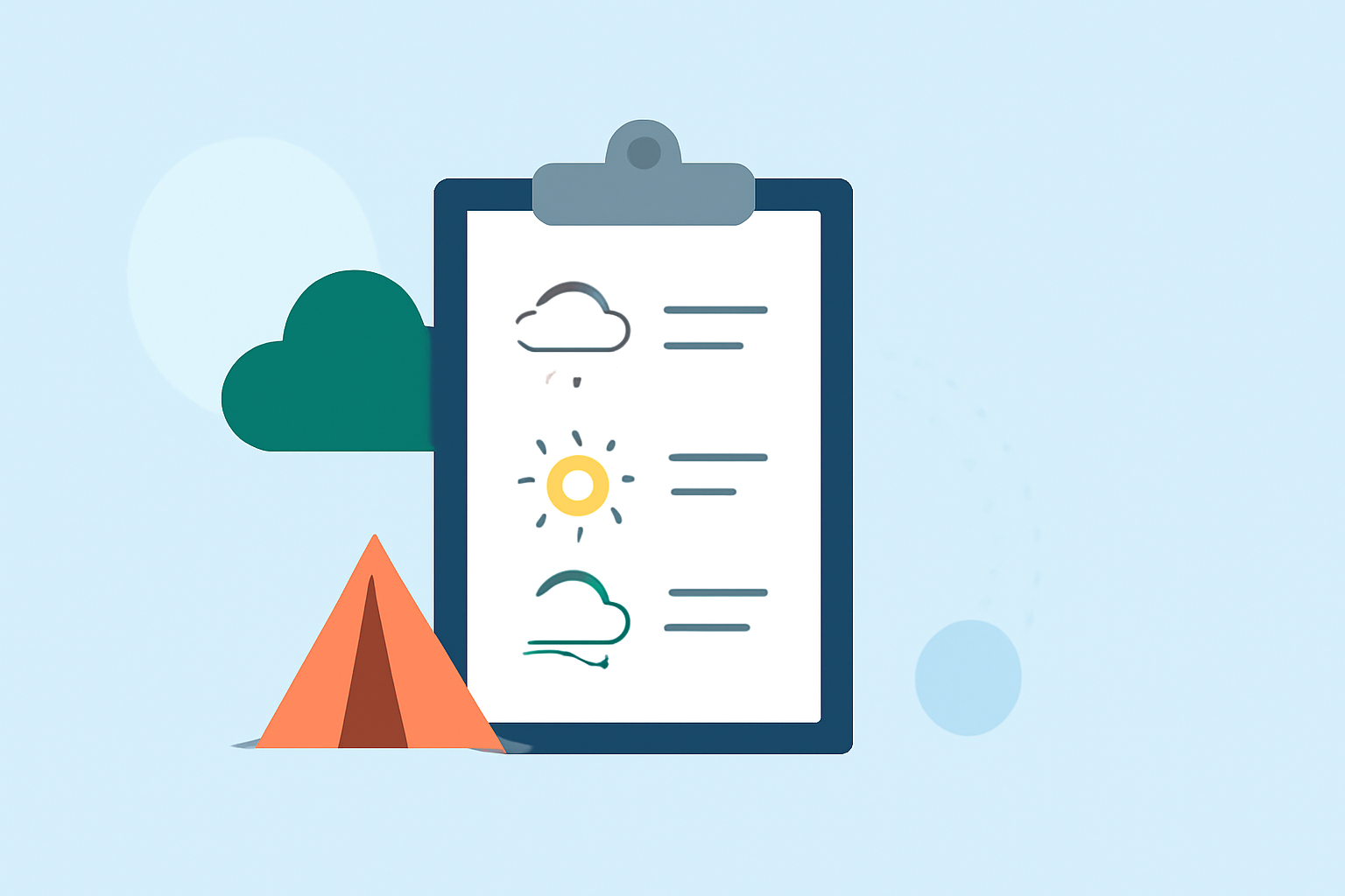 Creating a Weather Cheat Sheet for Camping Trips