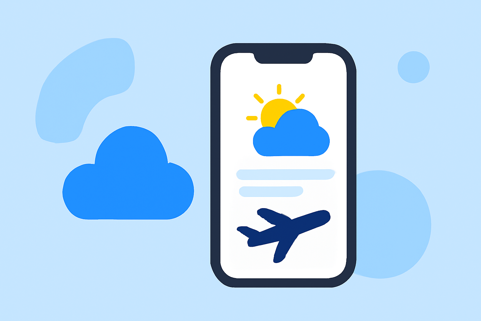 Streamlining Weather Tracking and Flight Timing on Your iPhone