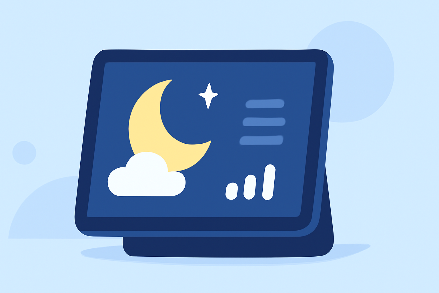Weather for Stargazing Trips Guide on a Smart Display