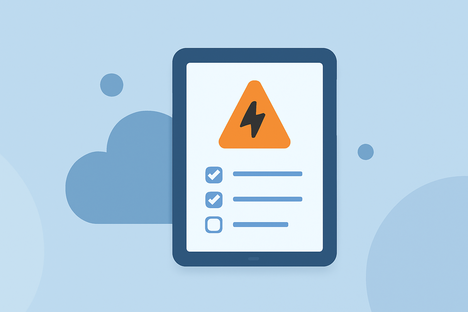 Thunderstorm Alerts Checklist for iPad Users
