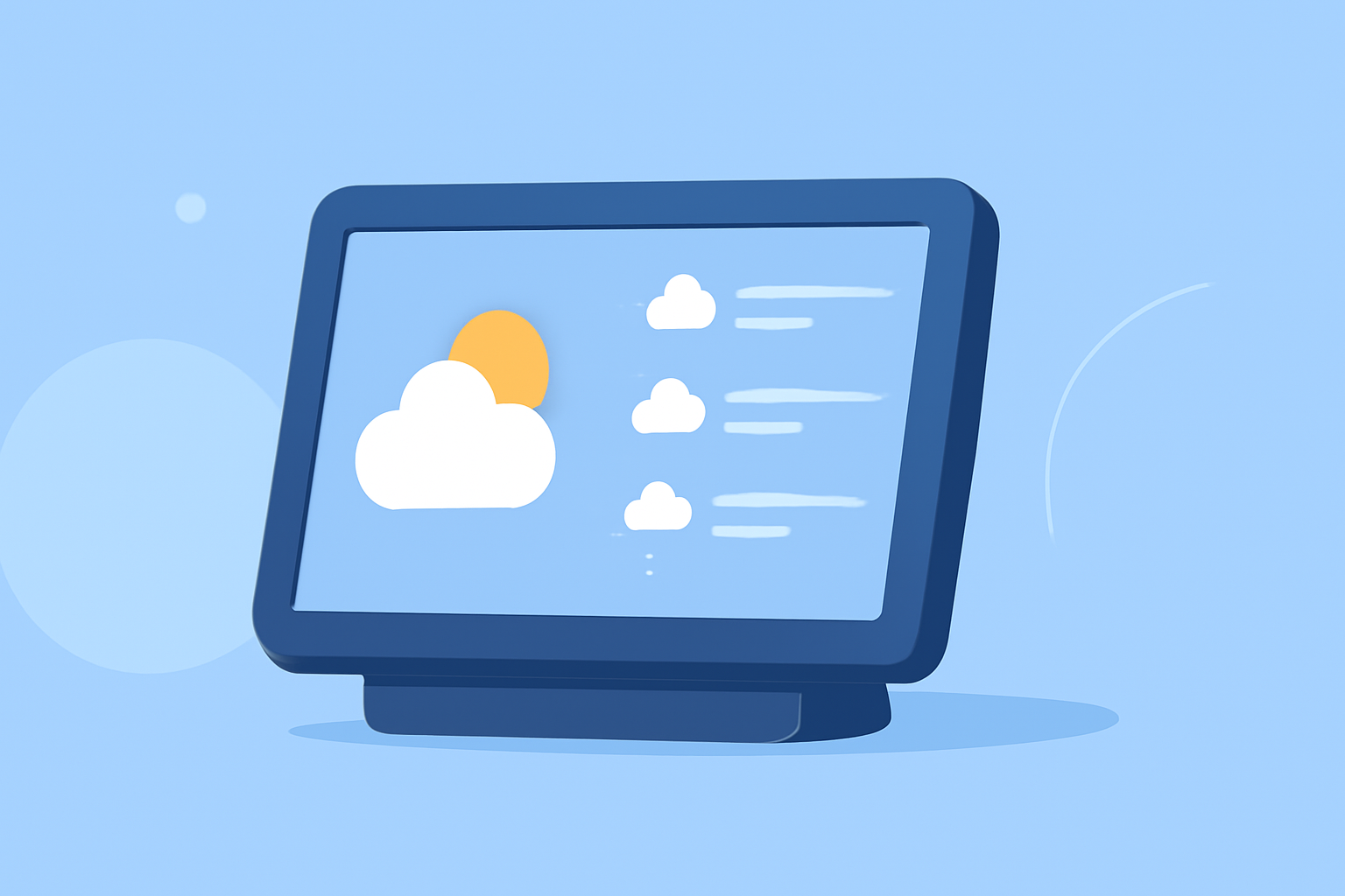 Monthly Weather Forecasts Tricks on a Smart Display