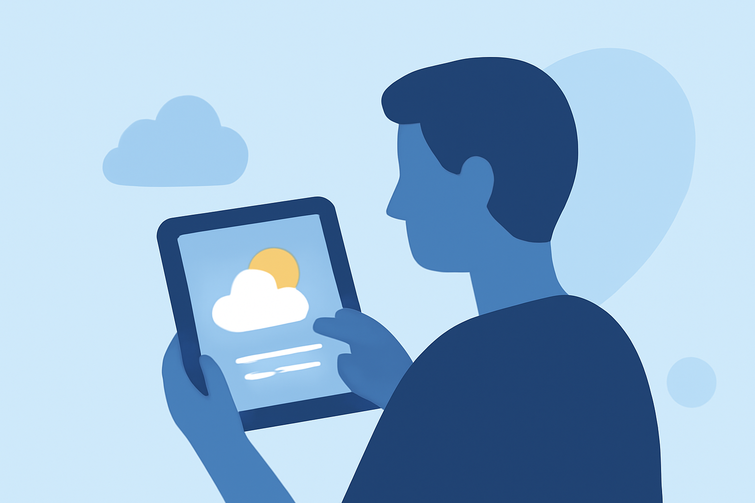 Easy Weather Access for School Drop-Offs on Your Tablet