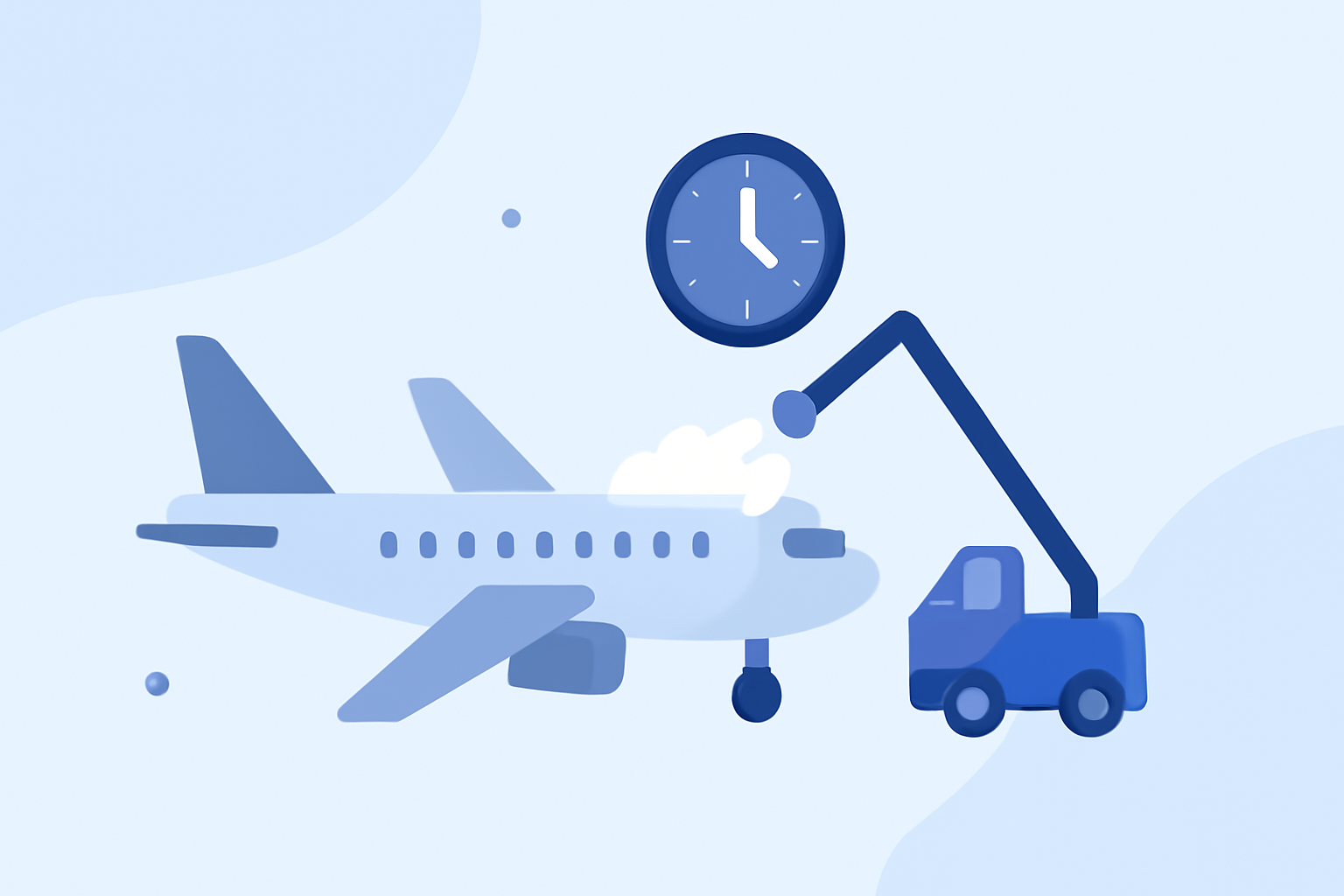 Understanding De-Icing and Departure Delays for Connecting Flights