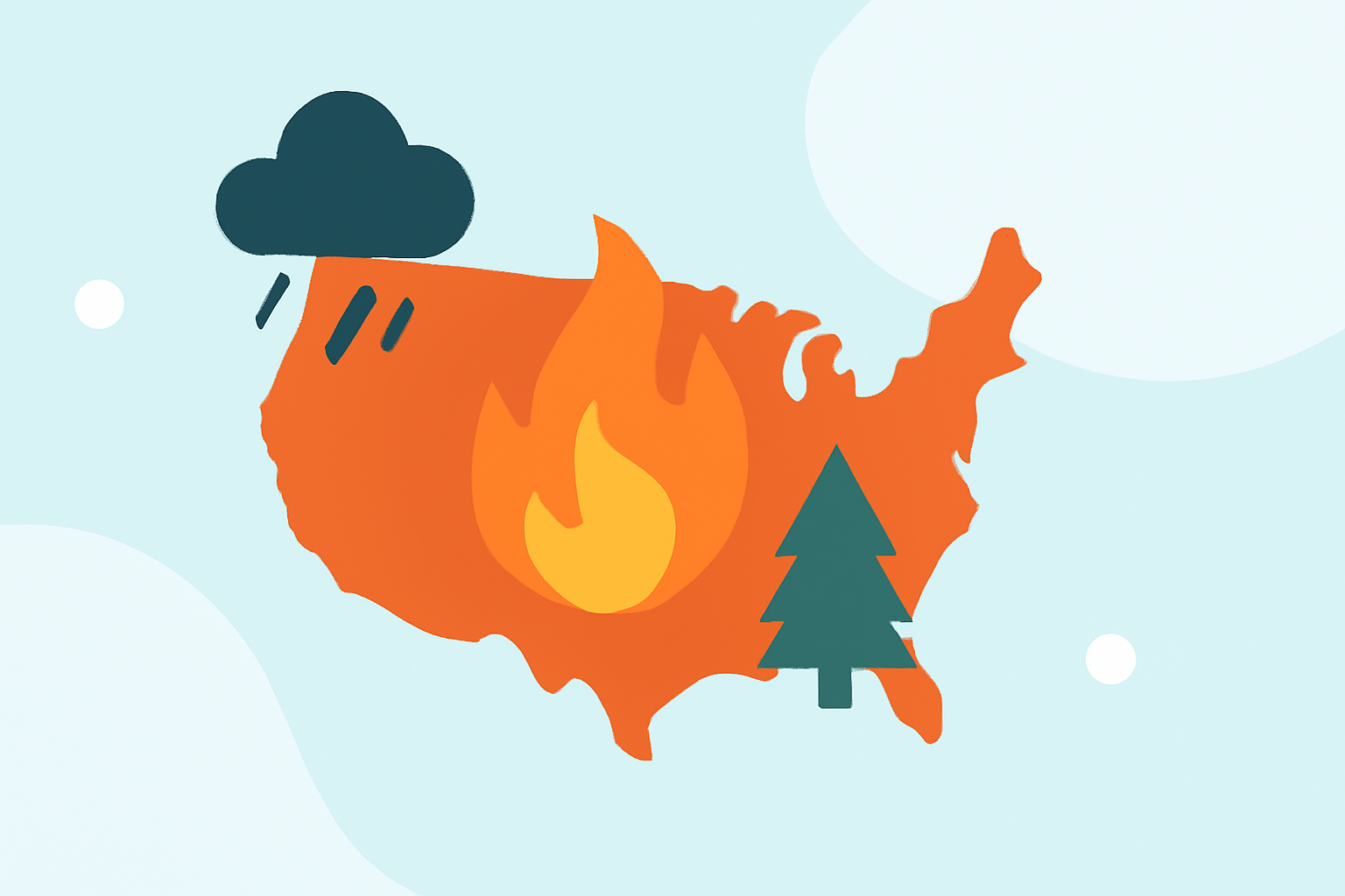 Understanding Wildfire Trends During Severe Weather in the United States