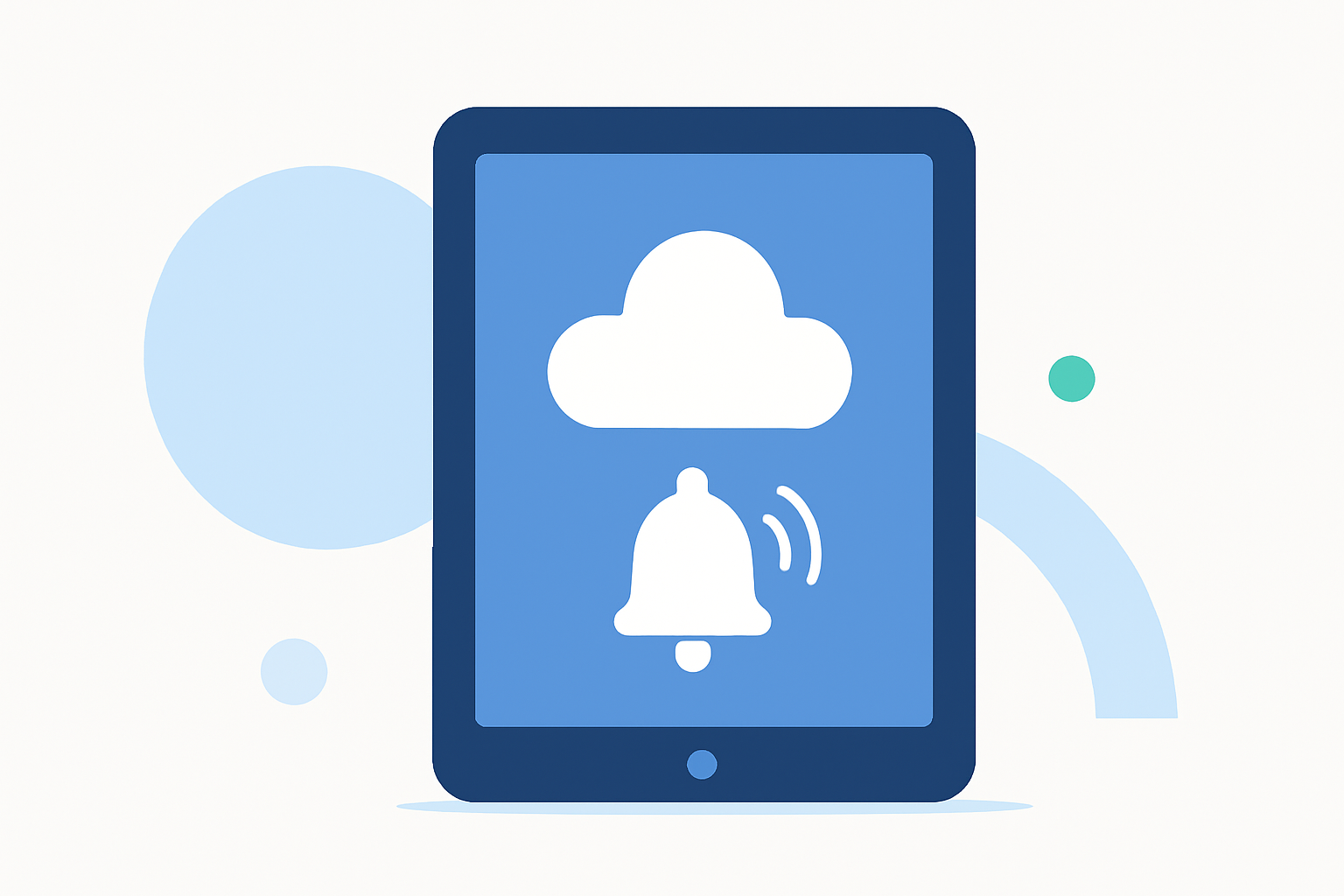 Easy Weather Notification Vibration on a Tablet