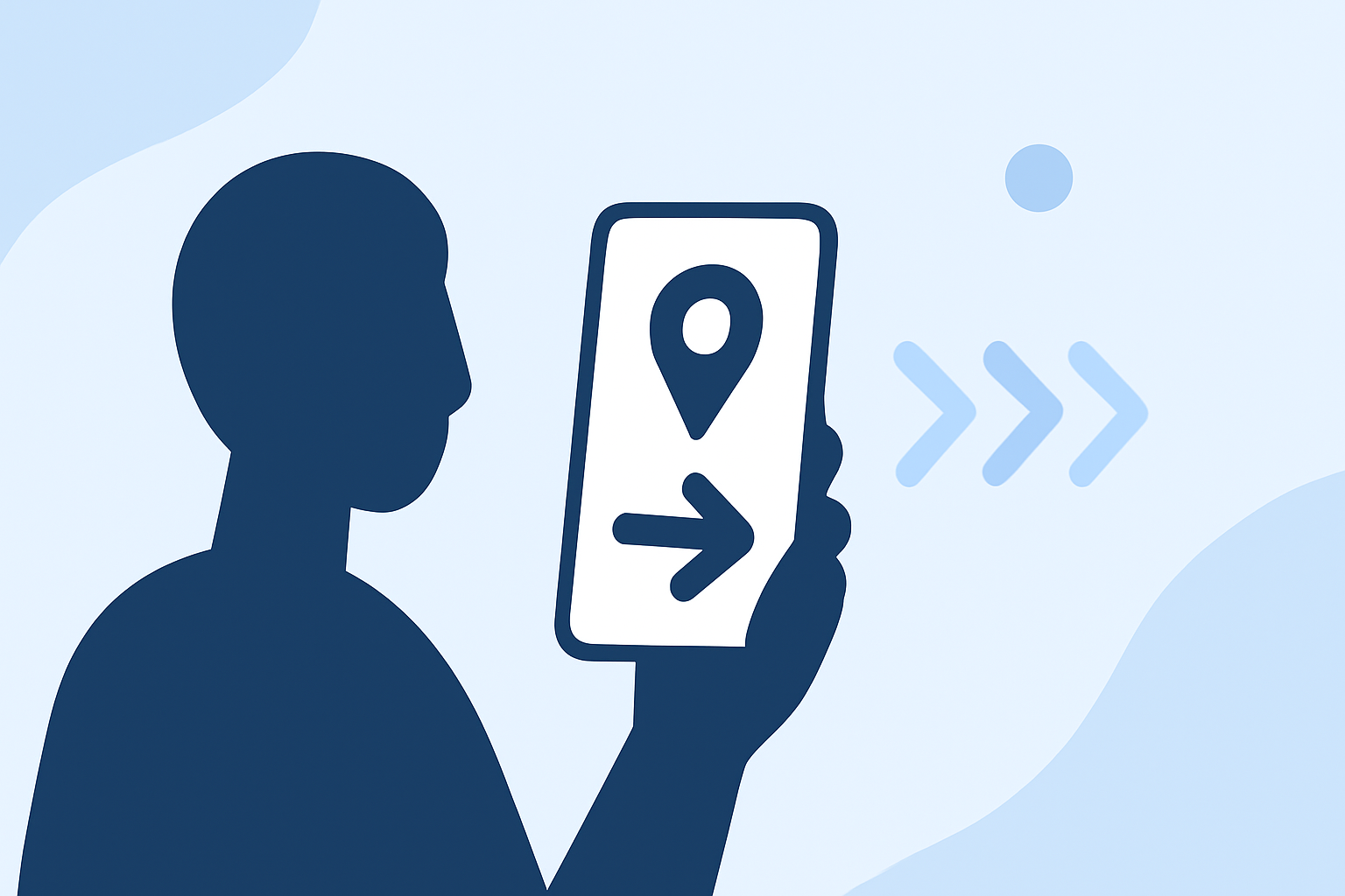 Quick Destination Arrival Transitions with a Phone Only