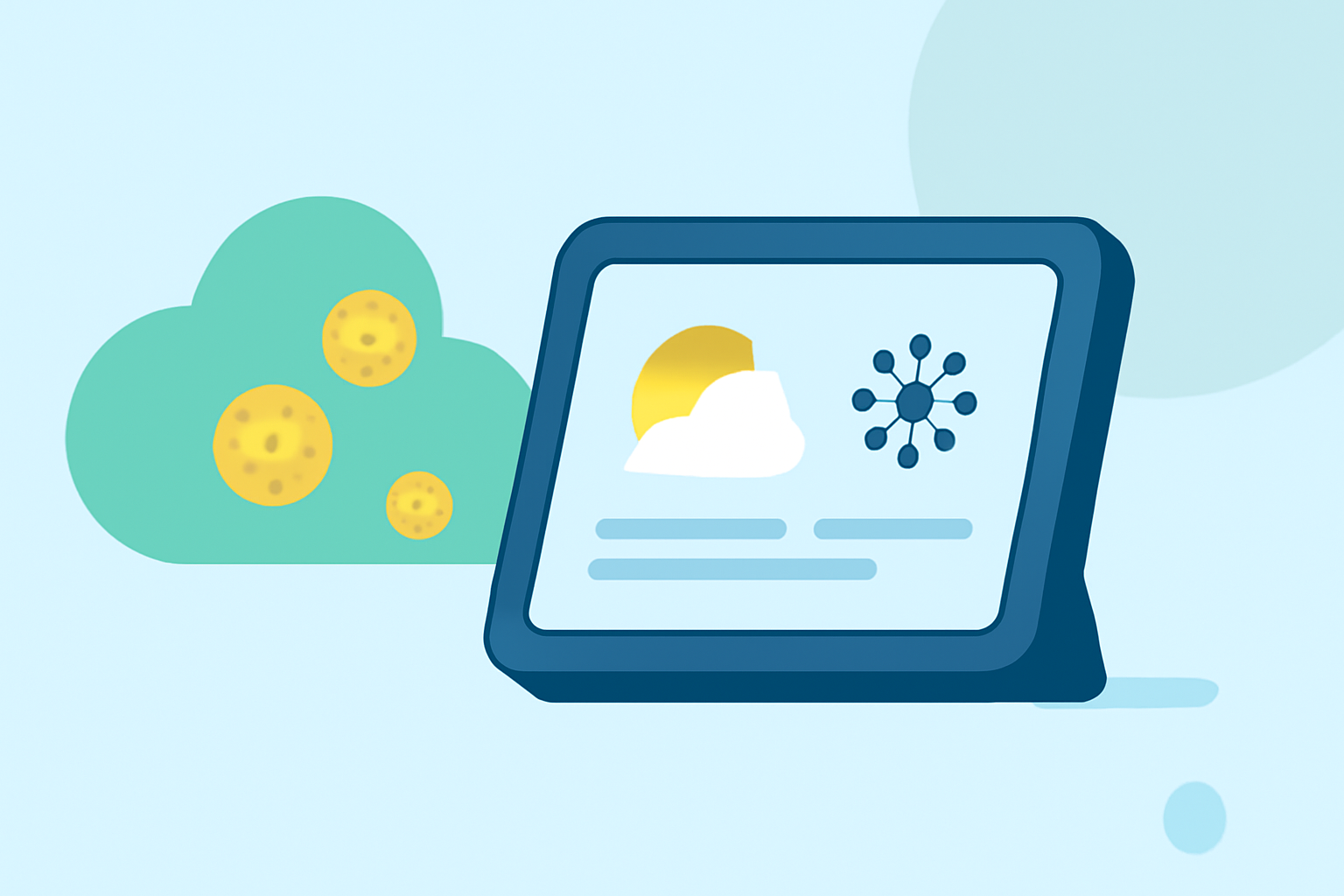 Allergy Weather Tricks on a Smart Display