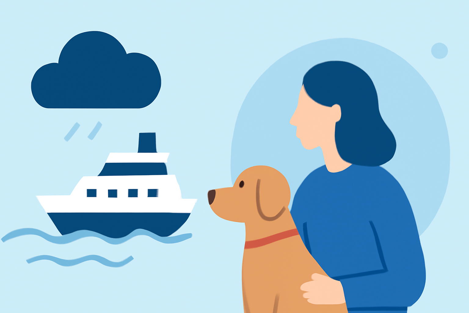 Weather Considerations for Ferry Travel with Pets