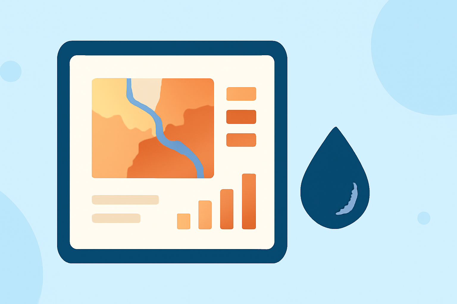 Drought Monitoring Basics on a Tablet