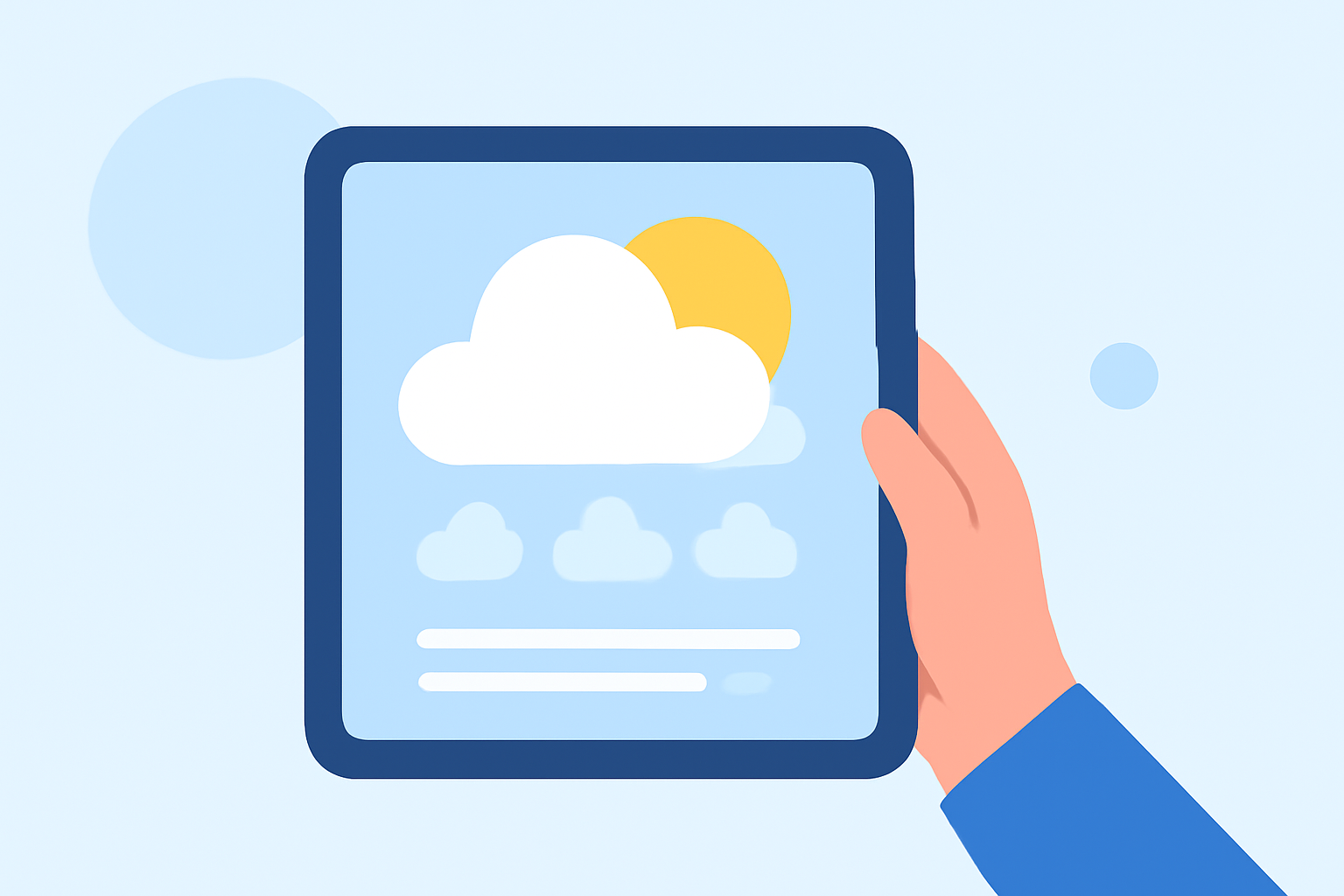 Cloud Cover Forecast Tricks on a Tablet