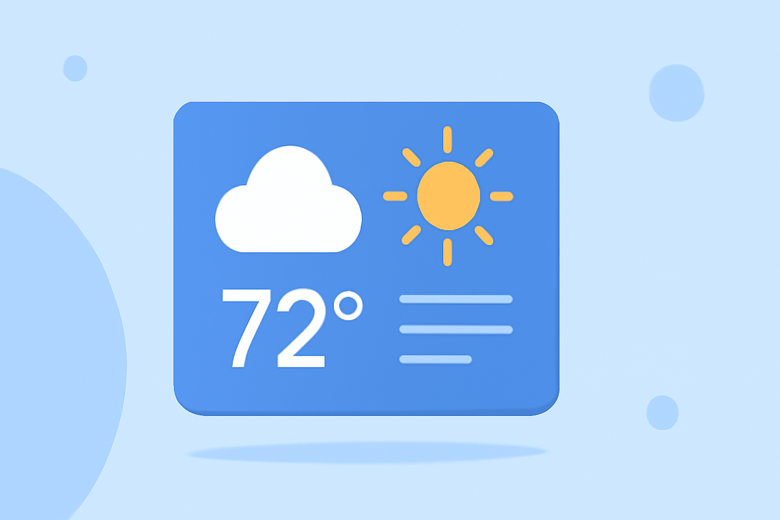 Building a Medium-Sized Weather Widget from Scratch: A Comprehensive Guide
