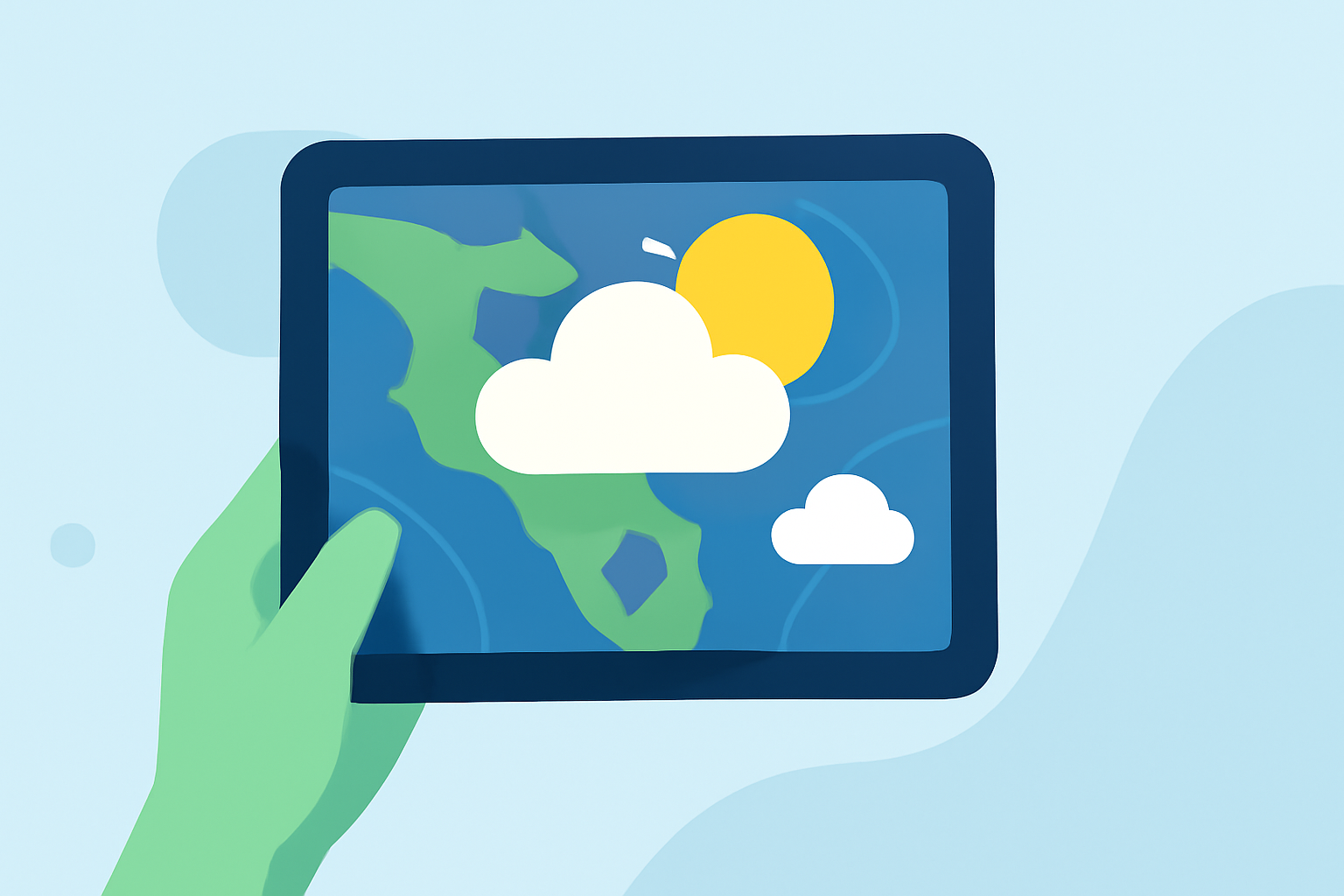 An Introduction to Viewing Weather Satellite Data on Your Tablet