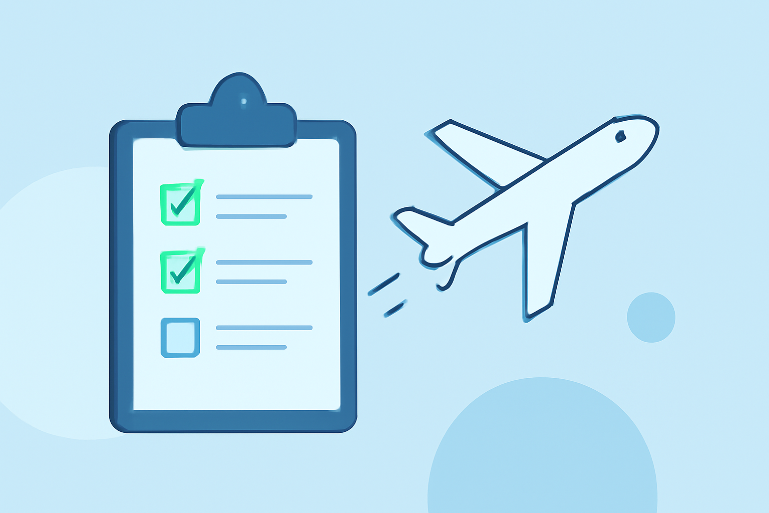 Snow Delays for Flights Checklist for Connecting Flights