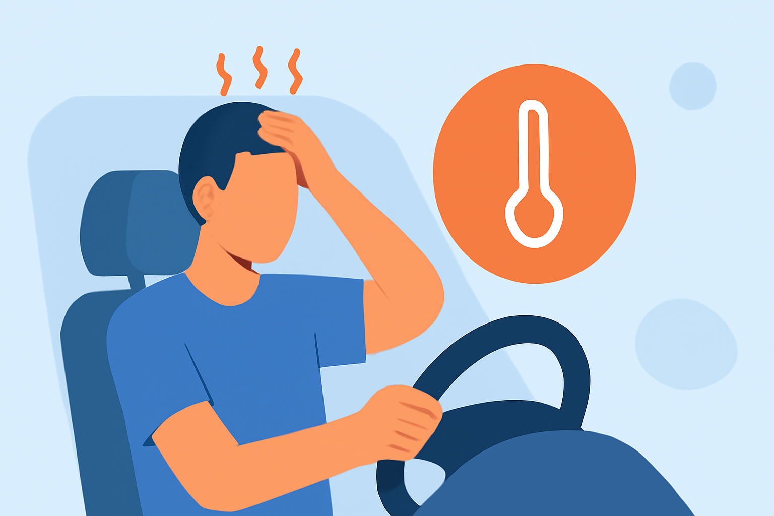 Heat Stroke Prevention Step by Step in the Car