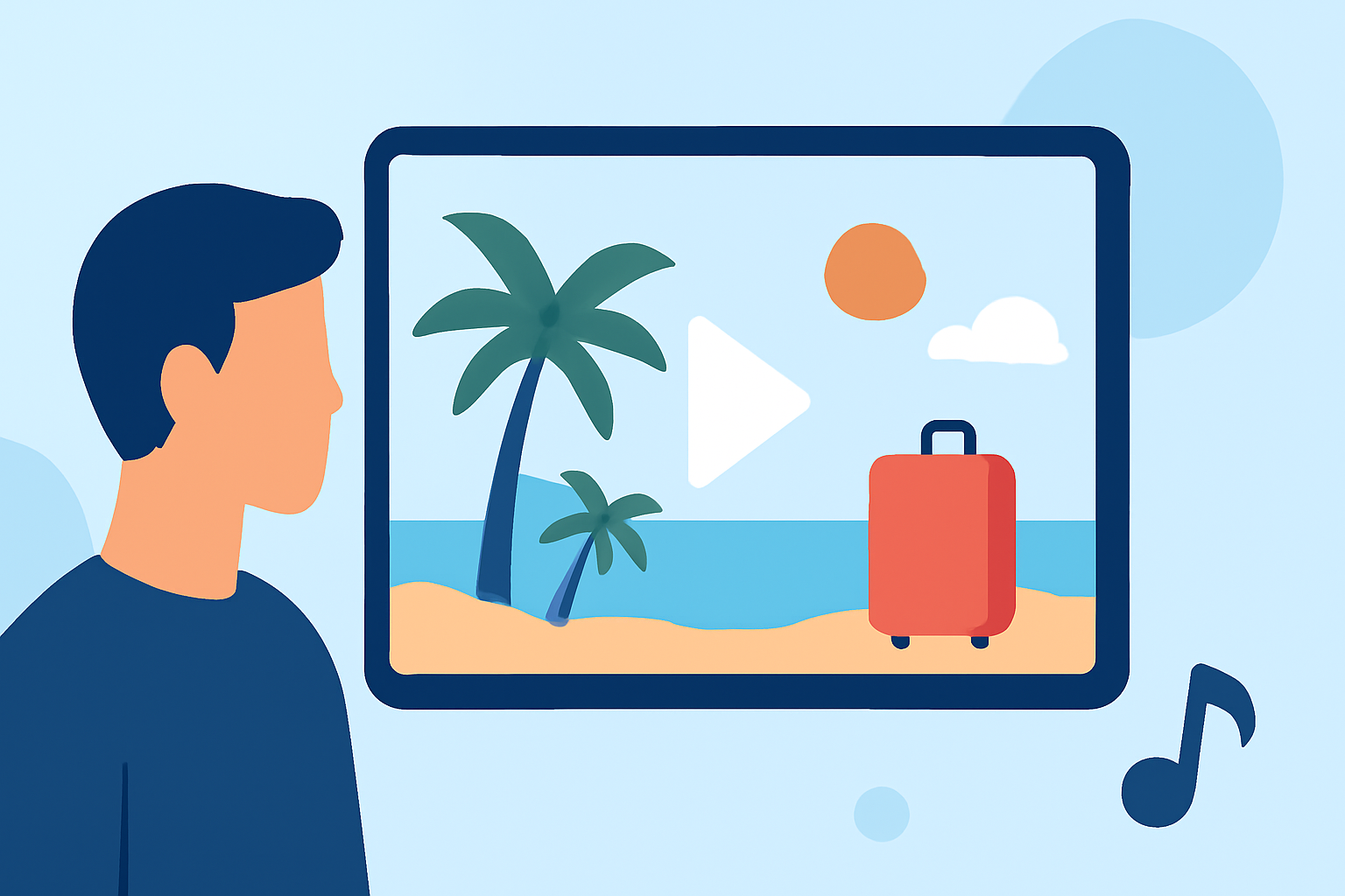 Enhancing Travel Reels with Destination Arrival Music