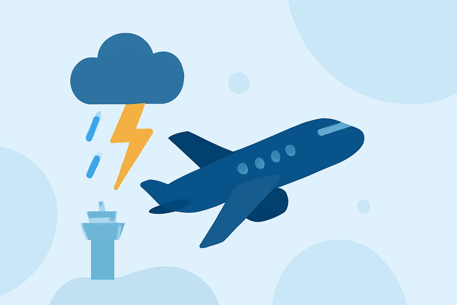 Navigating Thunderstorms Near Airports: A Step-by-Step Guide