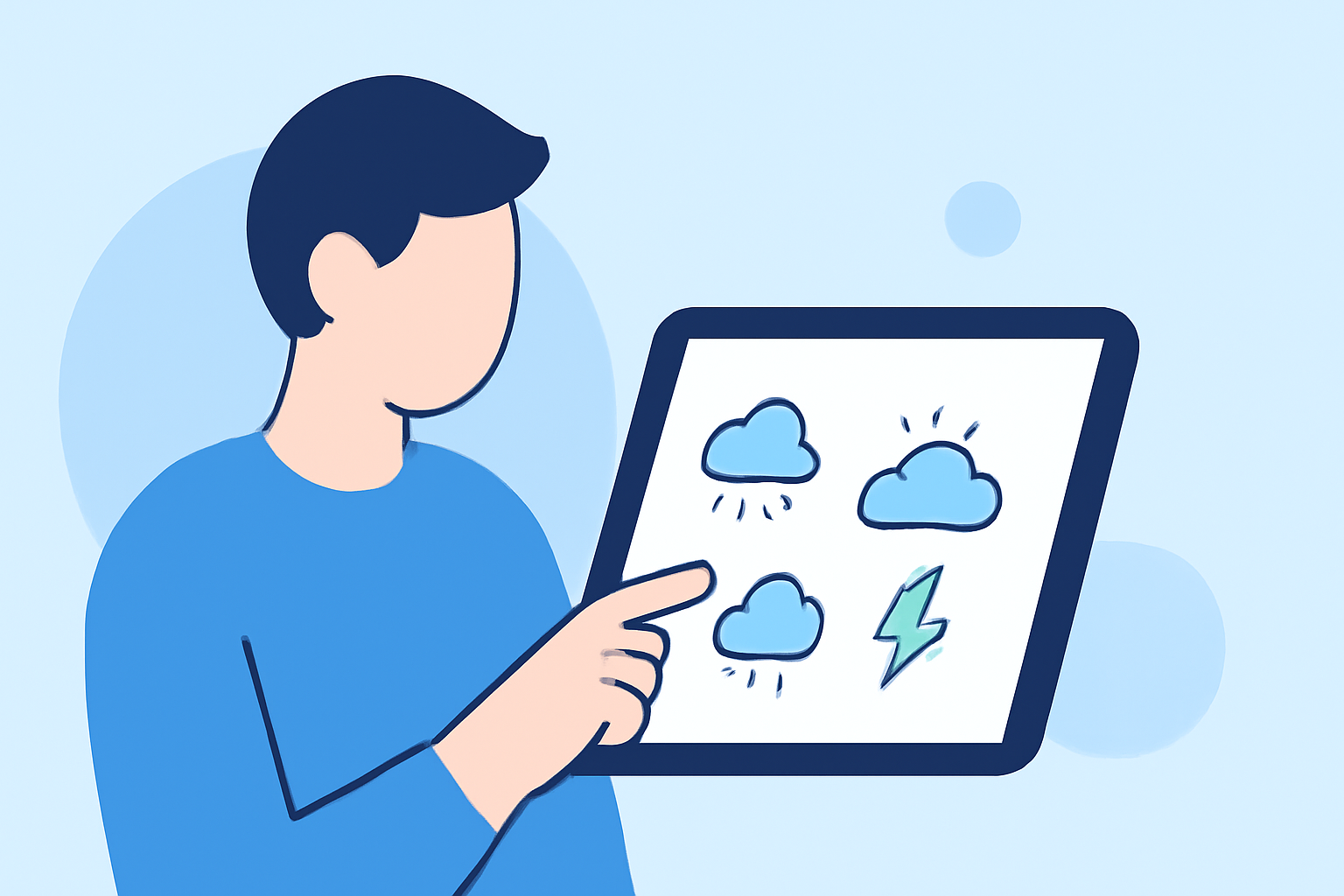 Common Weather Considerations for Roof Inspections on a Tablet