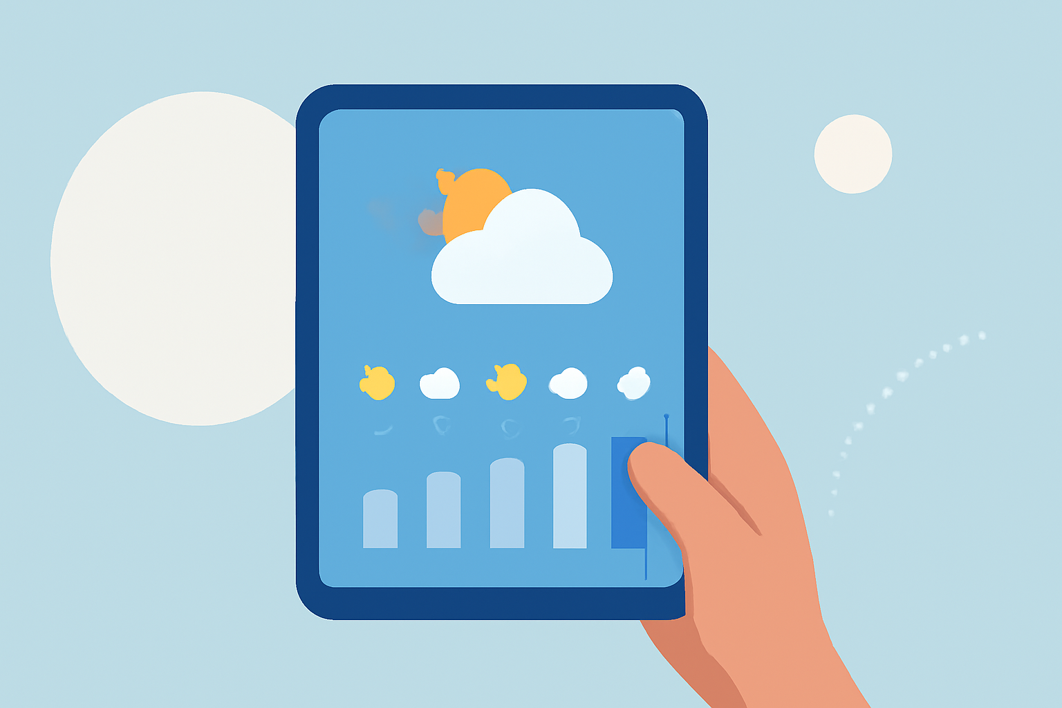 Your Guide to Easy Hourly Weather Forecasts on a Tablet