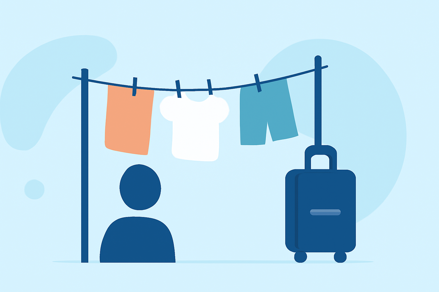 Optimizing Outdoor Laundry Drying During Travel Days