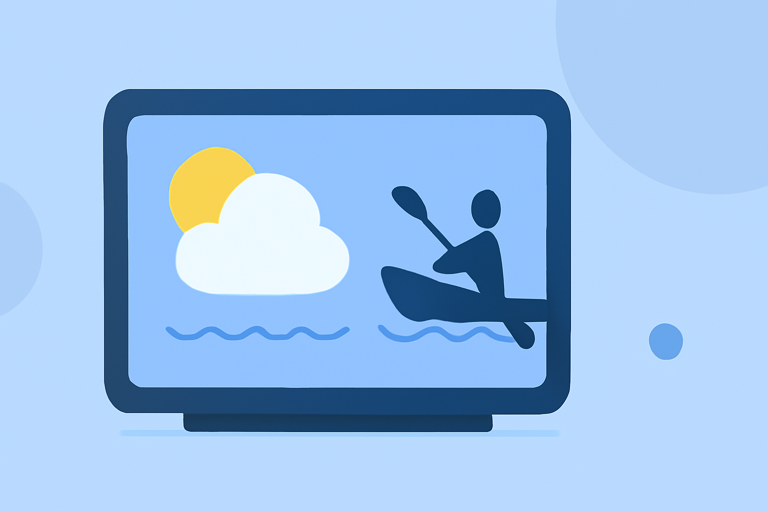 Weather for Kayaking Trips: Basics on a Smart Display