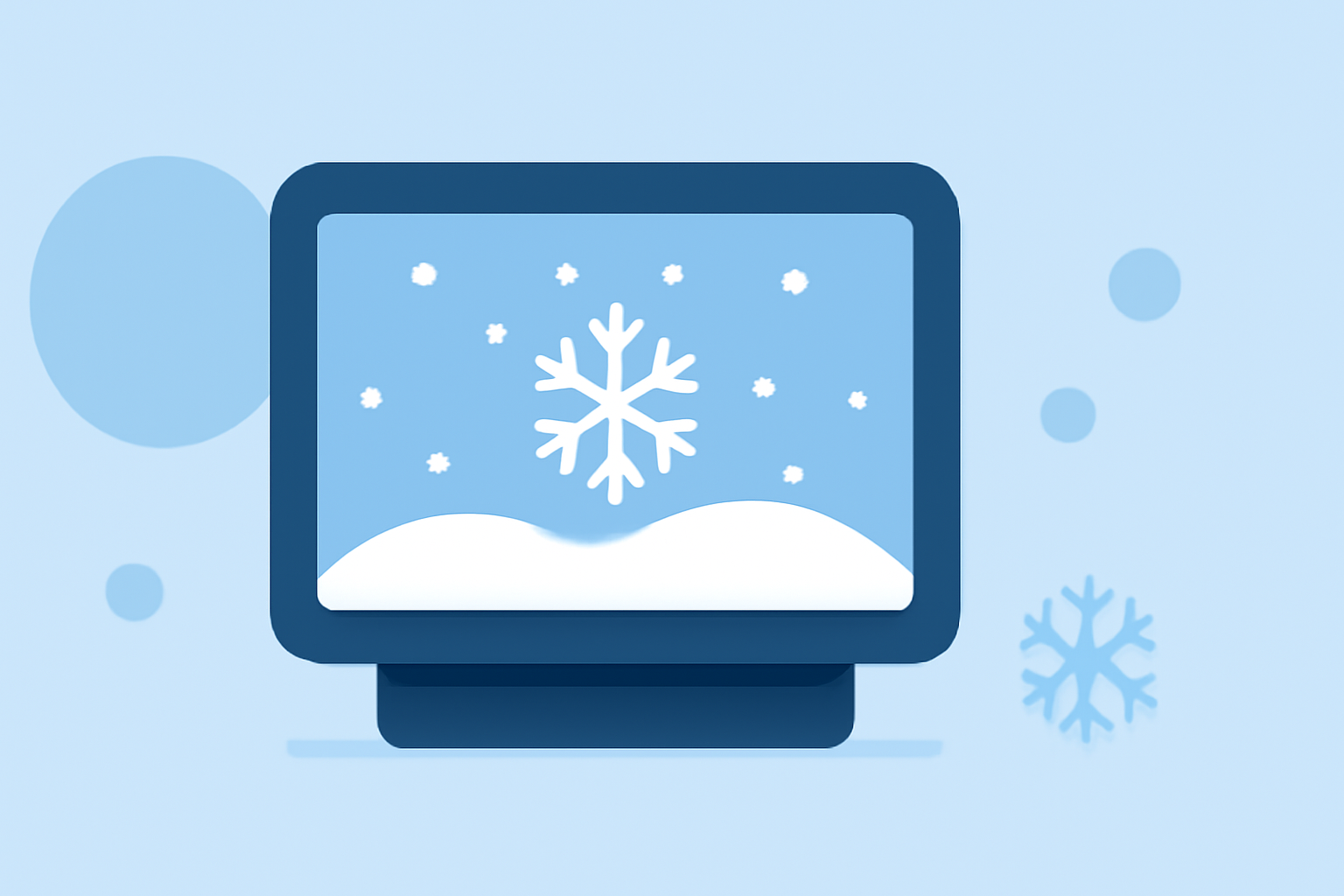 Understanding Snow Accumulation on Smart Displays