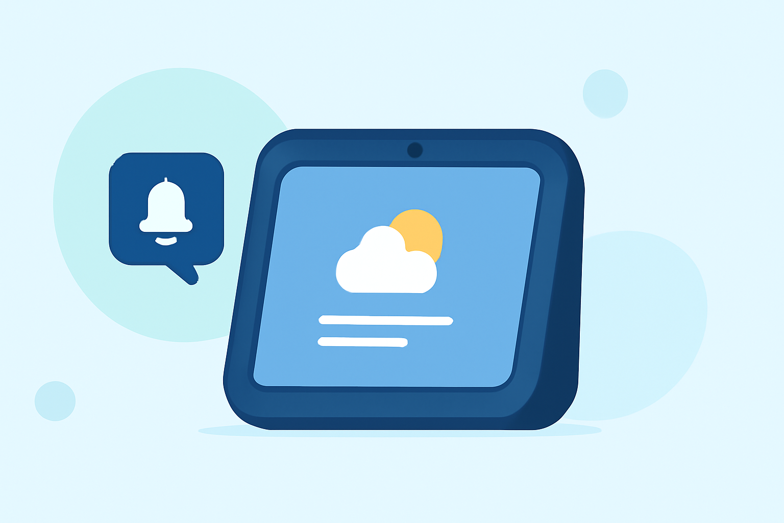 Weather Lock-Screen Notifications Cheat Sheet for Smart Displays