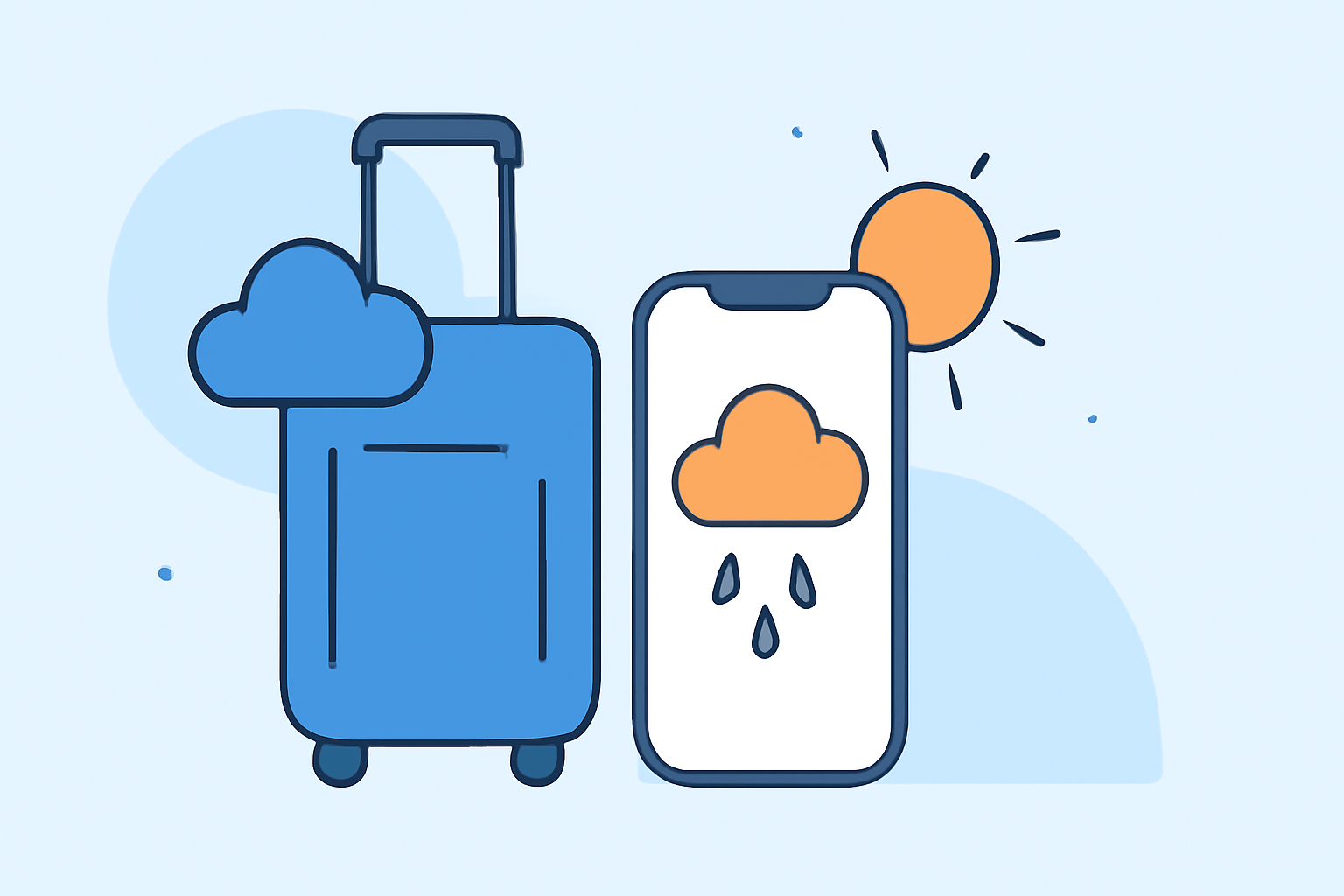 Weather-Aware Luggage Solutions for iPhone Users