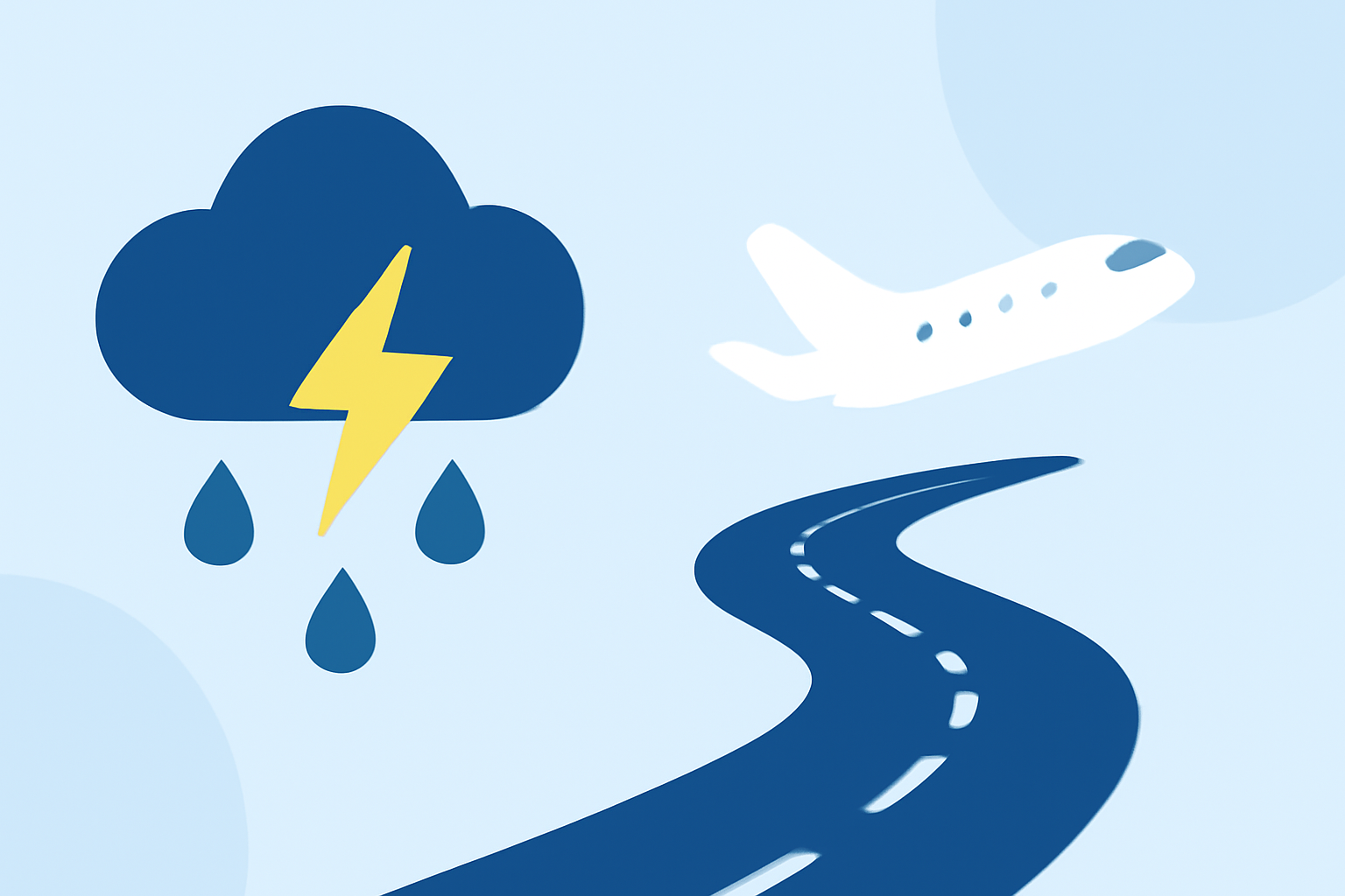 Understanding Cascading Delays After Storms: Impacts on Road and Air Travel