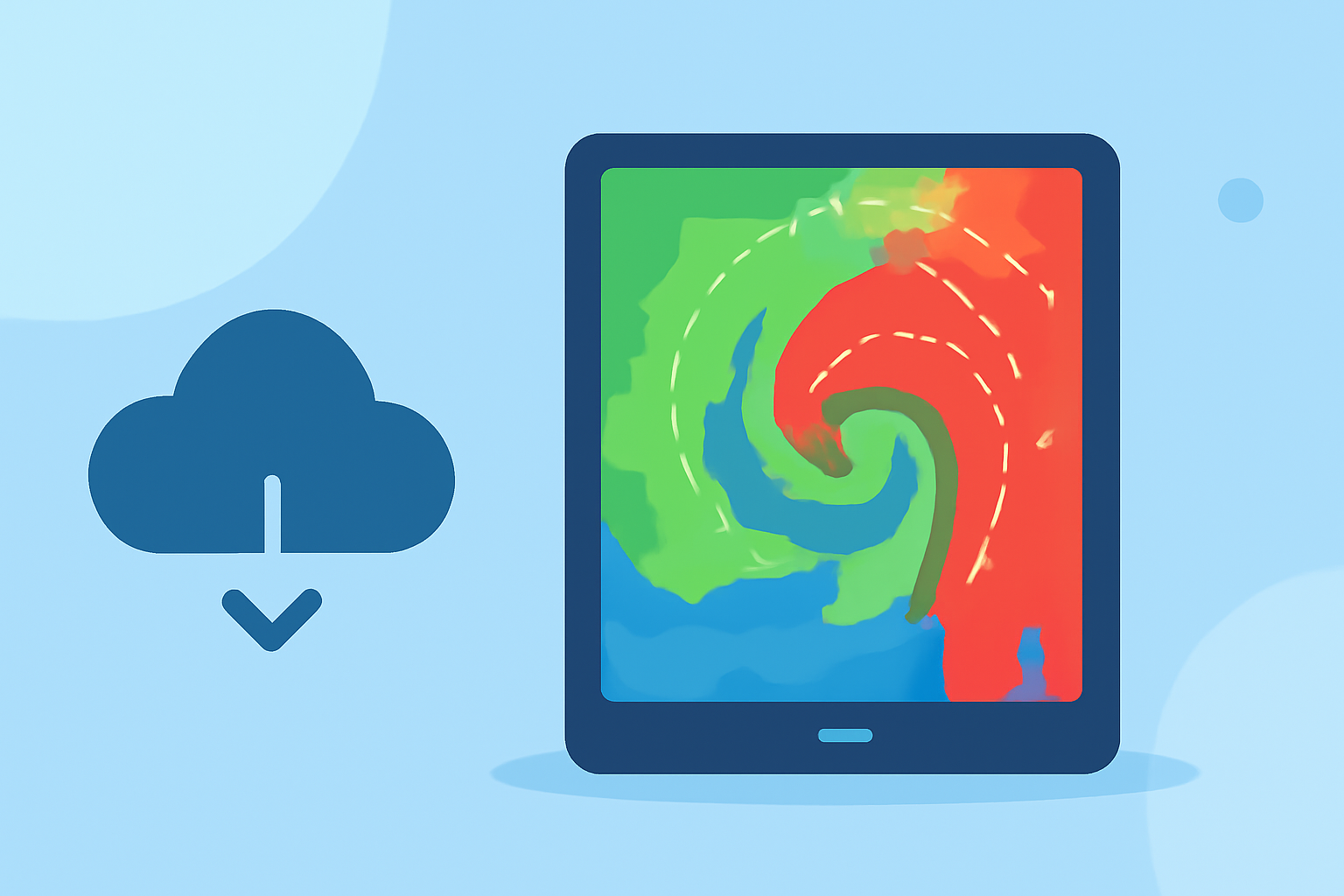 Understanding Storm-Relative Velocity Maps on Tablets