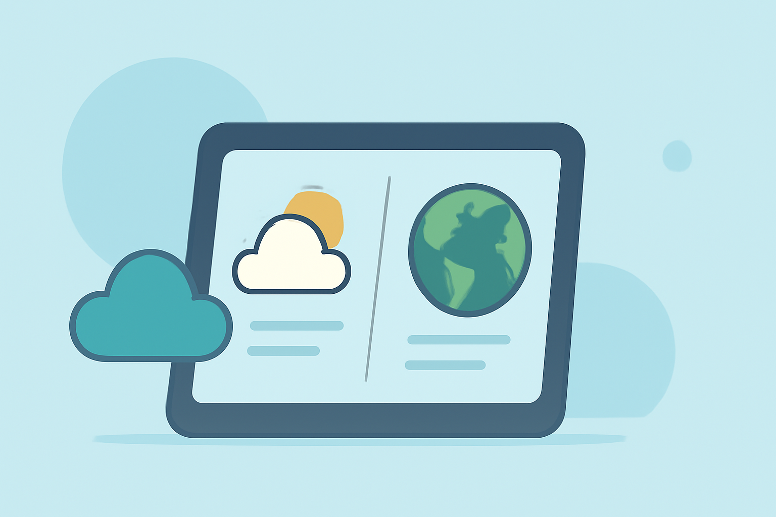 Understanding Climate vs Weather on a Smart Display