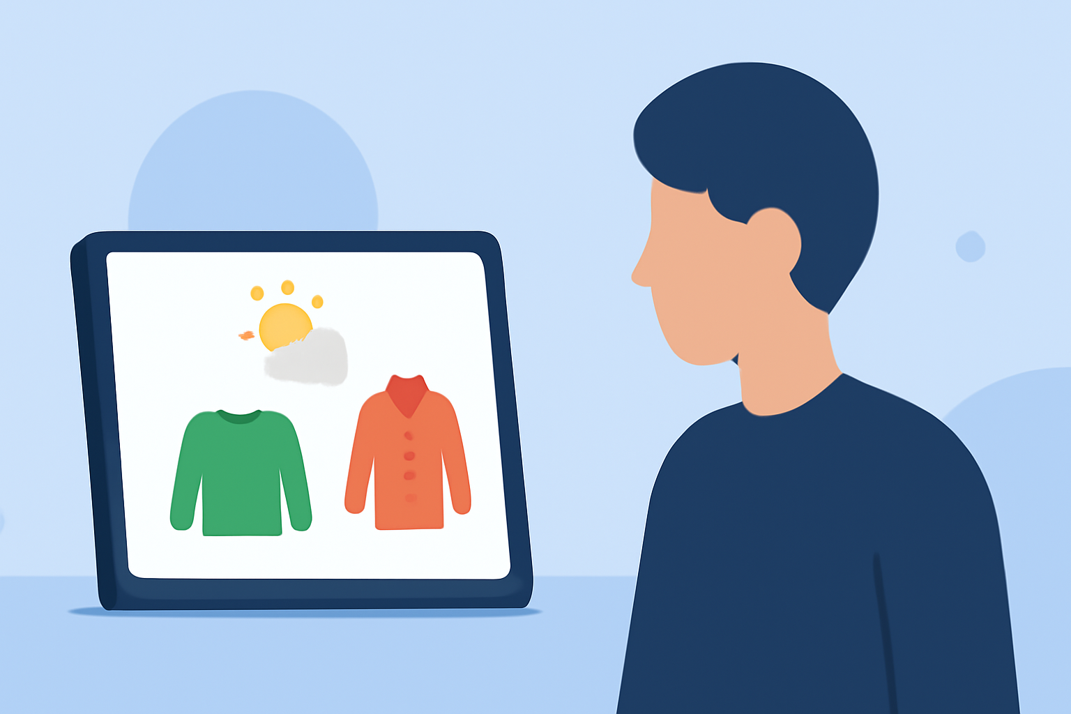 Dressing Smart: Best Clothes for the Weather Using a Smart Display