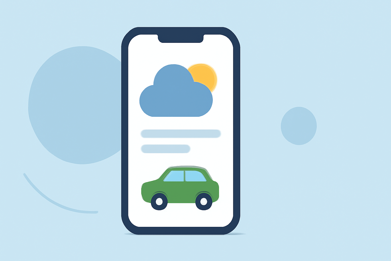 Weather Forecasts for Car Rental Locations on iPhone