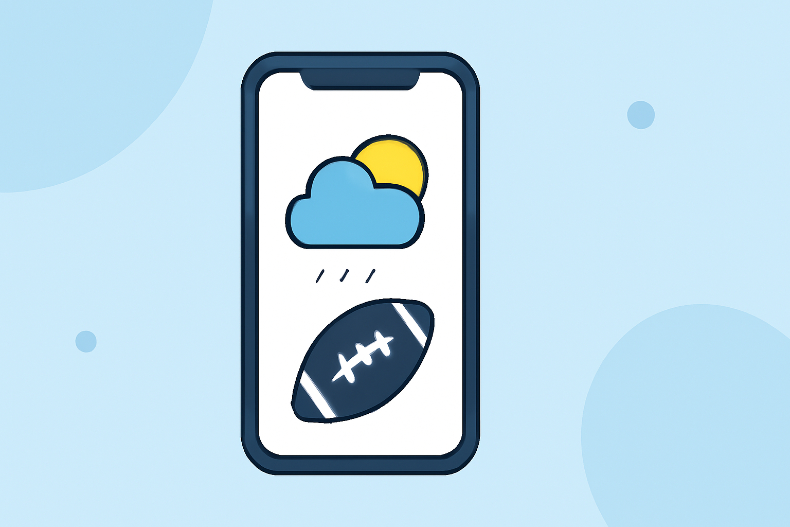 Weather for Football Explained on iPhone